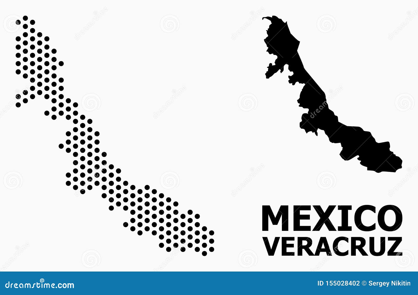 pixel pattern map of veracruz state