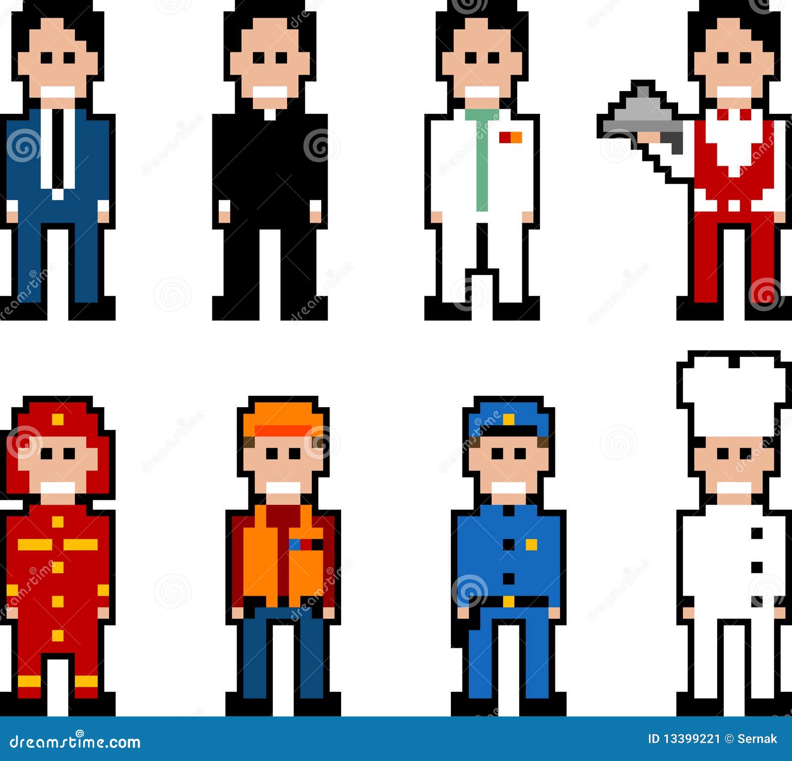 pixel people art