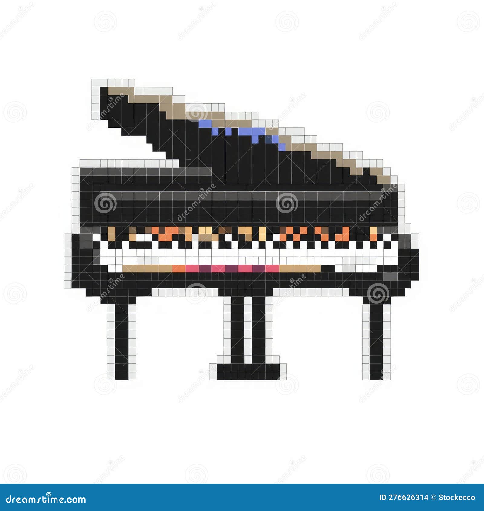 pixel arte ilustração piano. pixelizada piano. piano música ícone  pixelizada para a pixel arte jogos e ícone para local na rede Internet e  vídeo jogo. velho escola retrô. 27791293 Vetor no Vecteezy