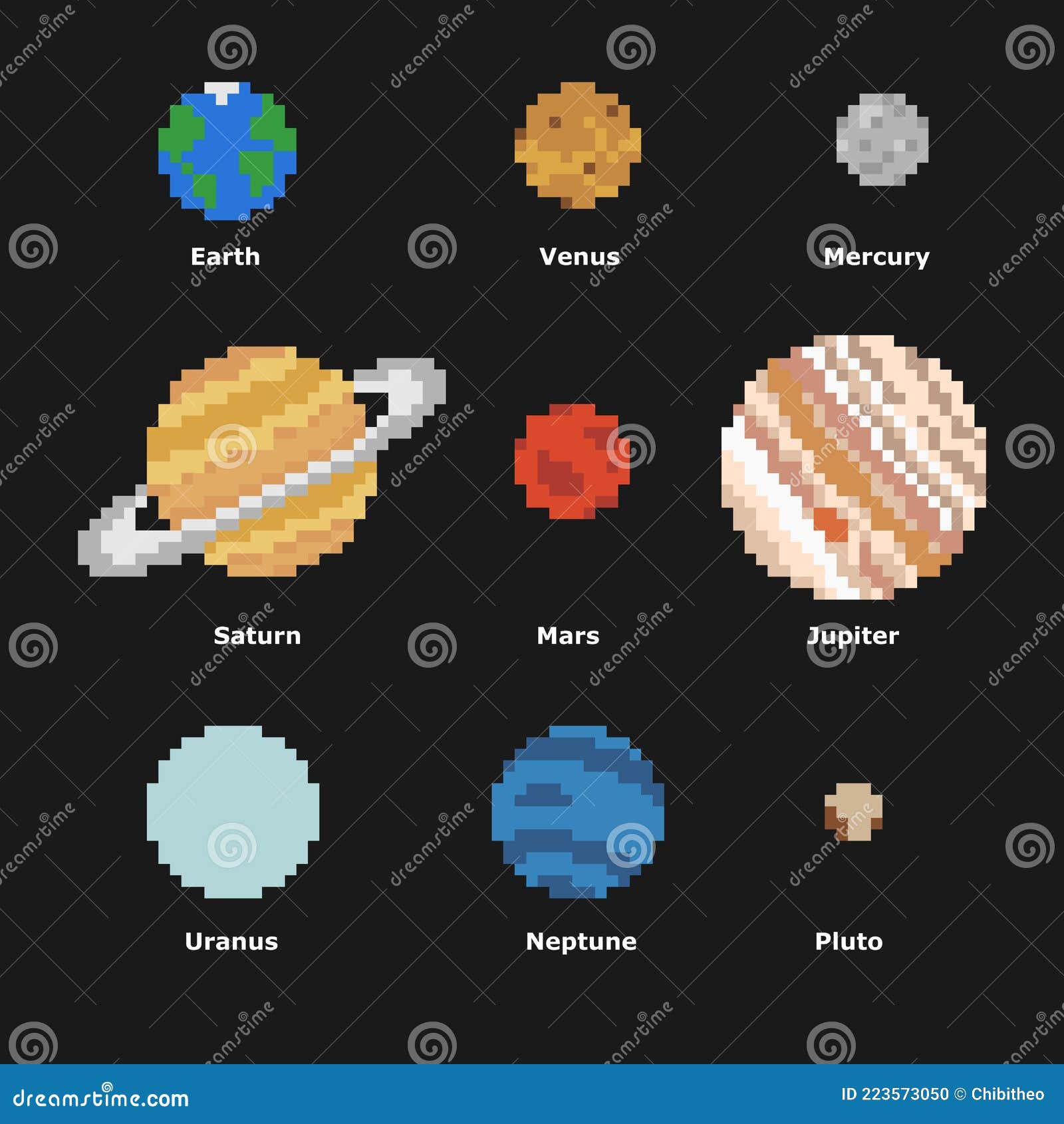 Little Planets For Your Pixel Art Space Games By S A T U R N | lupon.gov.ph