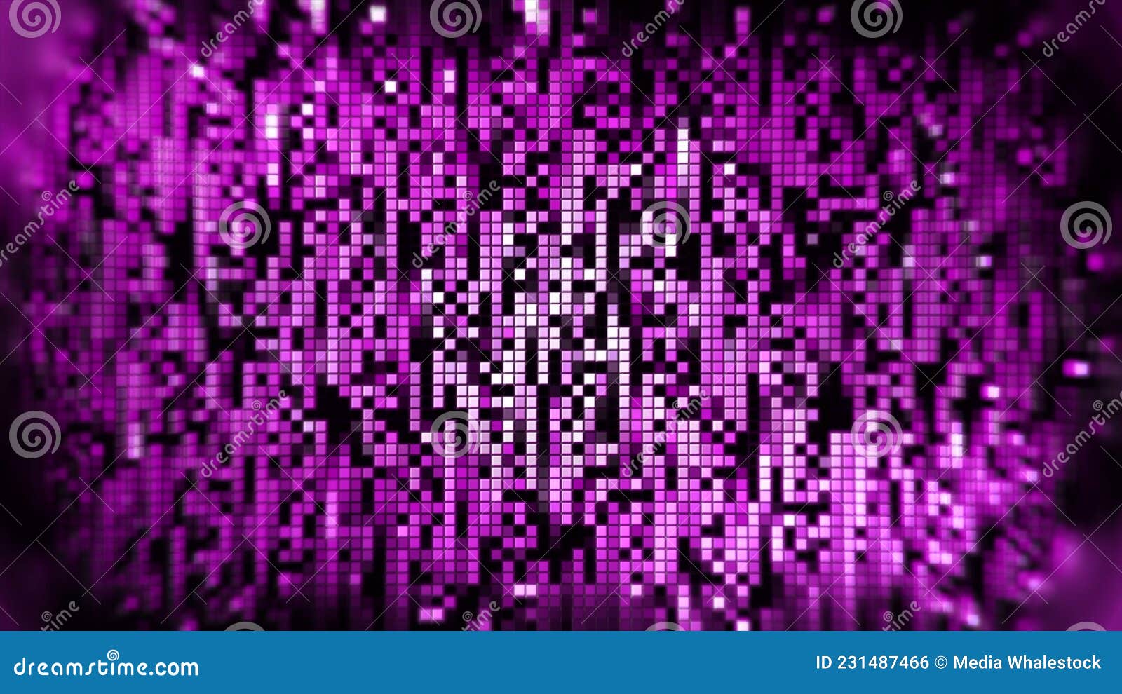 Falling pixelated stripes abstract background stock photo