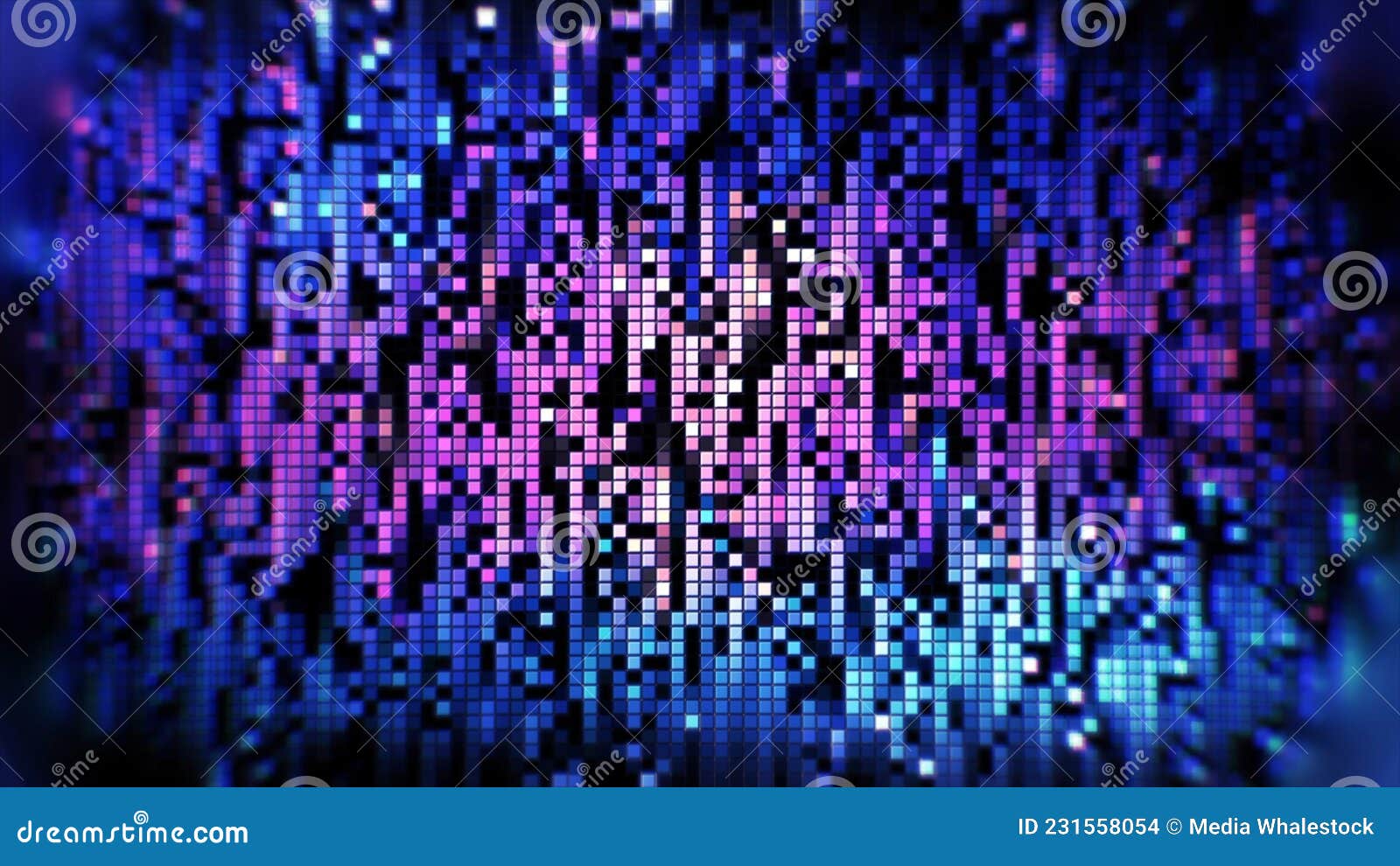 Pixel Rain on Black Background. Motion. Colored Pixels Move Down in Rain  Stream Stock Illustration - Illustration of modern, abstract: 231558054