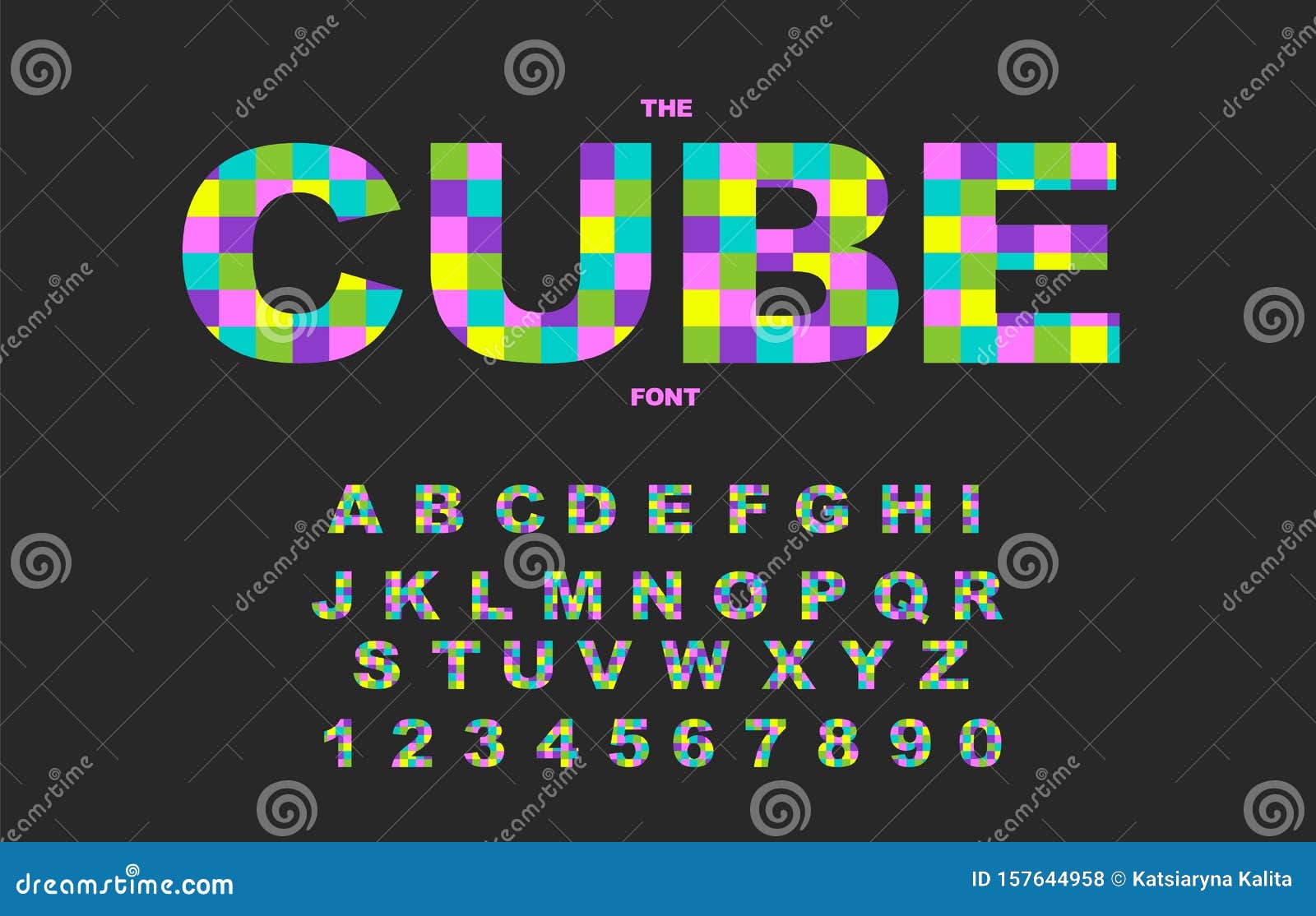 Pixel Retro Video Game Font 80 S Retro Alphabet Font 8 Bit Letters Stock Vector Illustration Of Design Bright 157644958