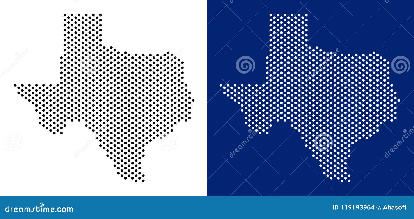 Dot Texas Map stock vector. Illustration of collage 119193964