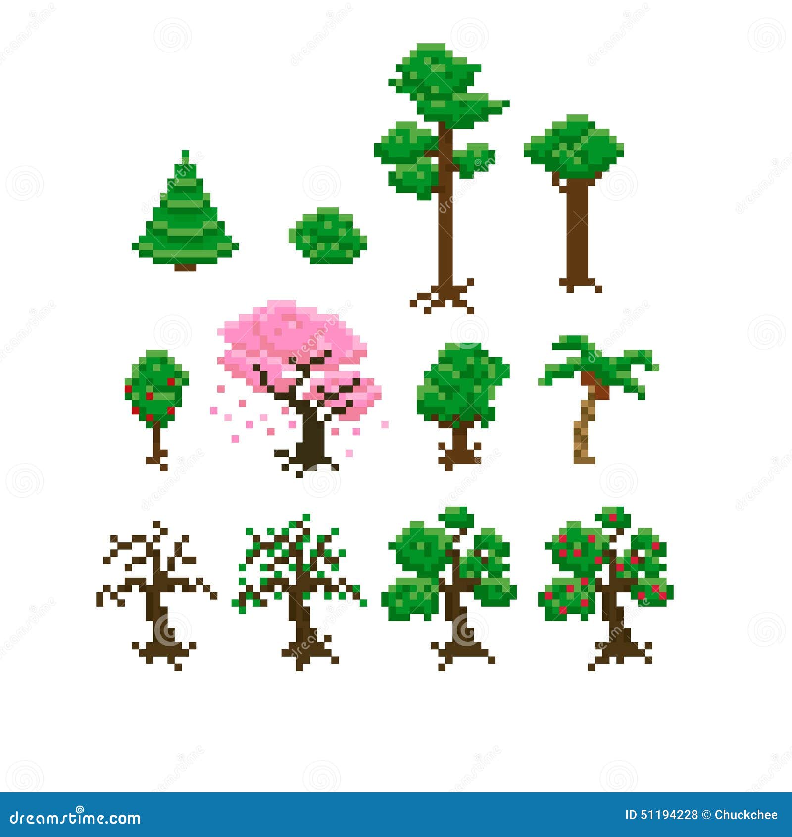 pixel trees
