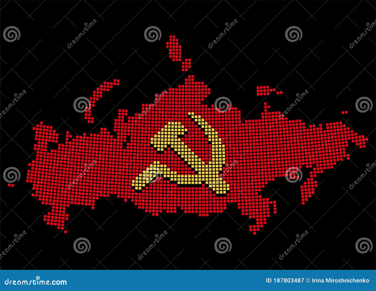 Серп и молот пиксель арт