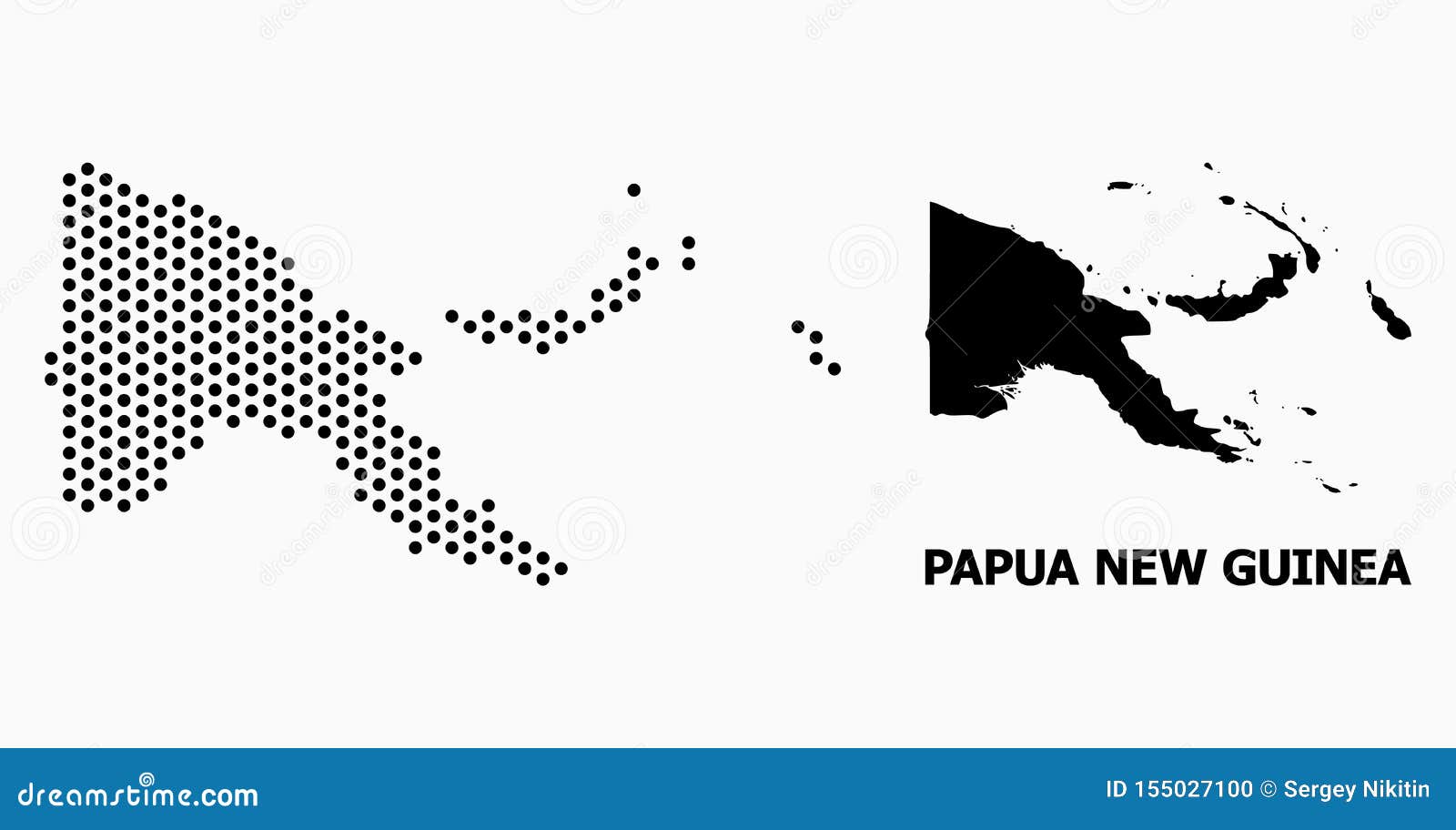 pixelated pattern map of papua new guinea