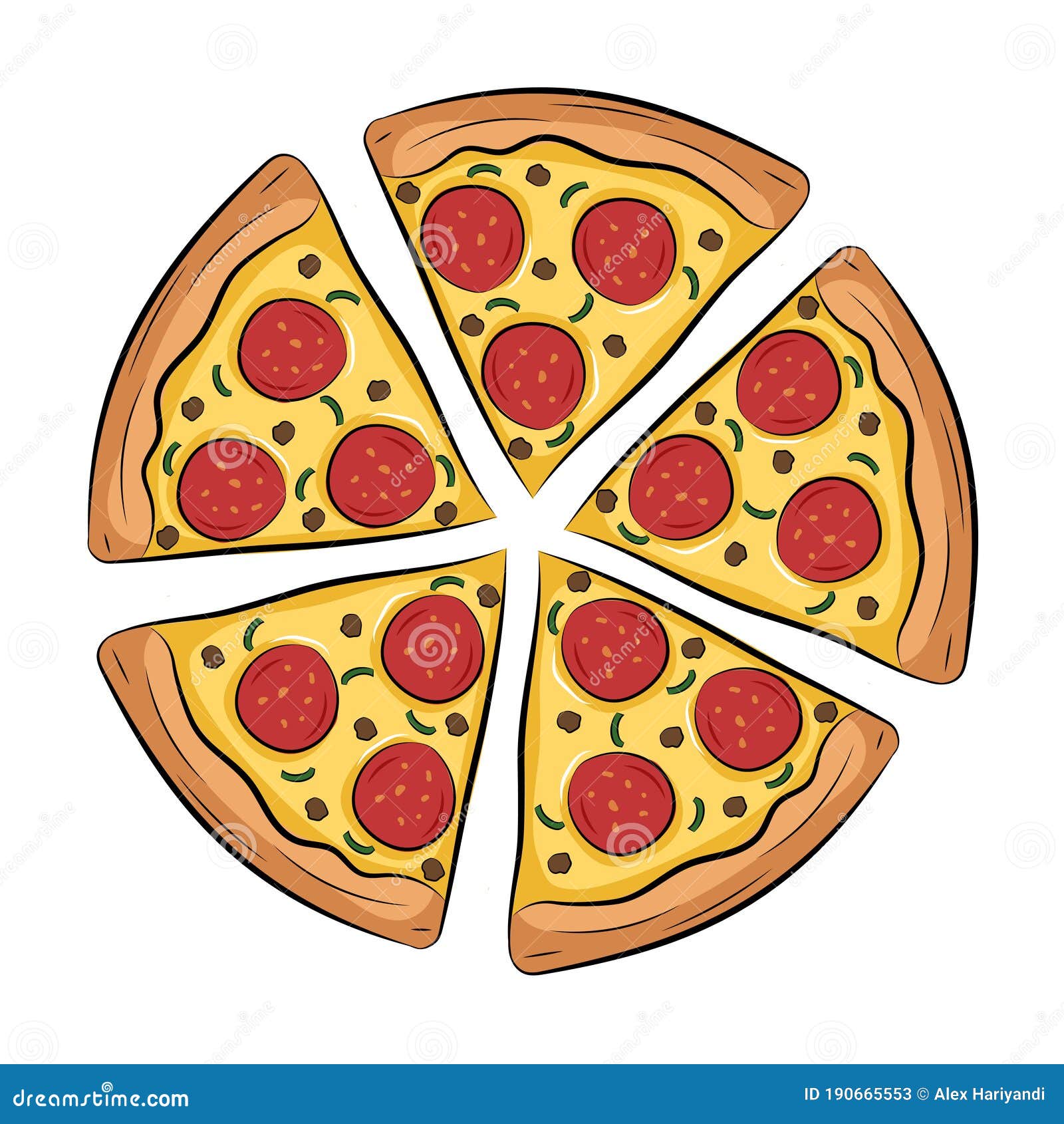 Special Pizza Cartoon Vector Illustration Stock Vector - Illustration of cuted, cooking: 190665553 Special Pizza Cartoon Vector Illustration Stock Vector - Illustration of cuted, cooking: 190665553