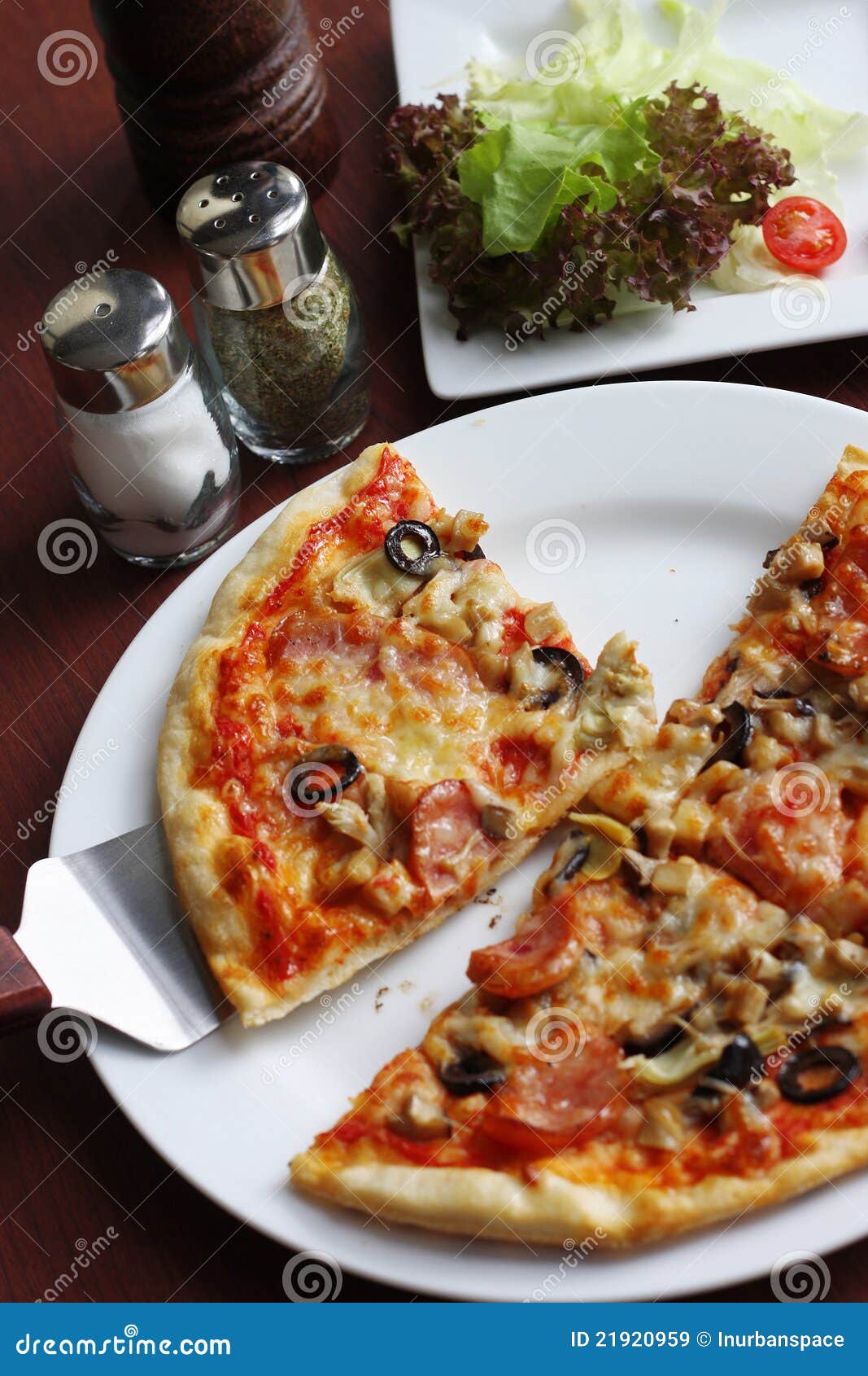 Pizza stock image. Image of meal, slice, delicious, salt 21920959