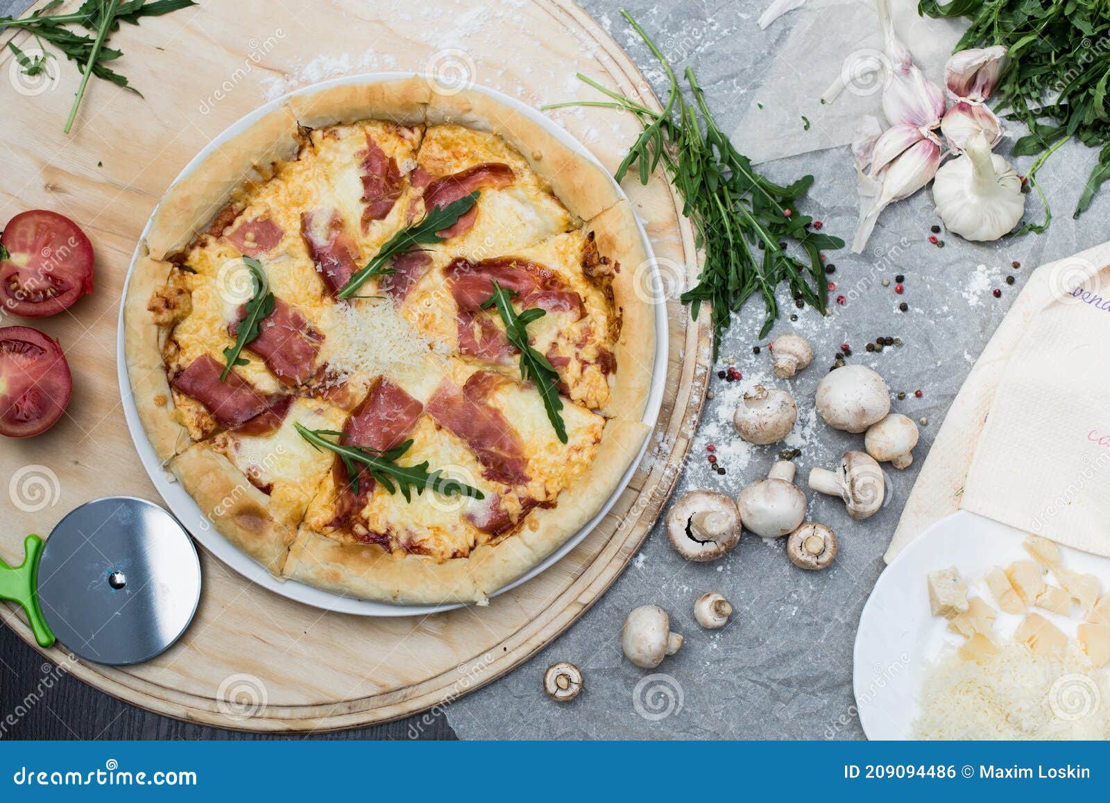 Trechter webspin Besmettelijk Verslijten Pizza creative set stock photo. Image of tasty, paper - 209094486