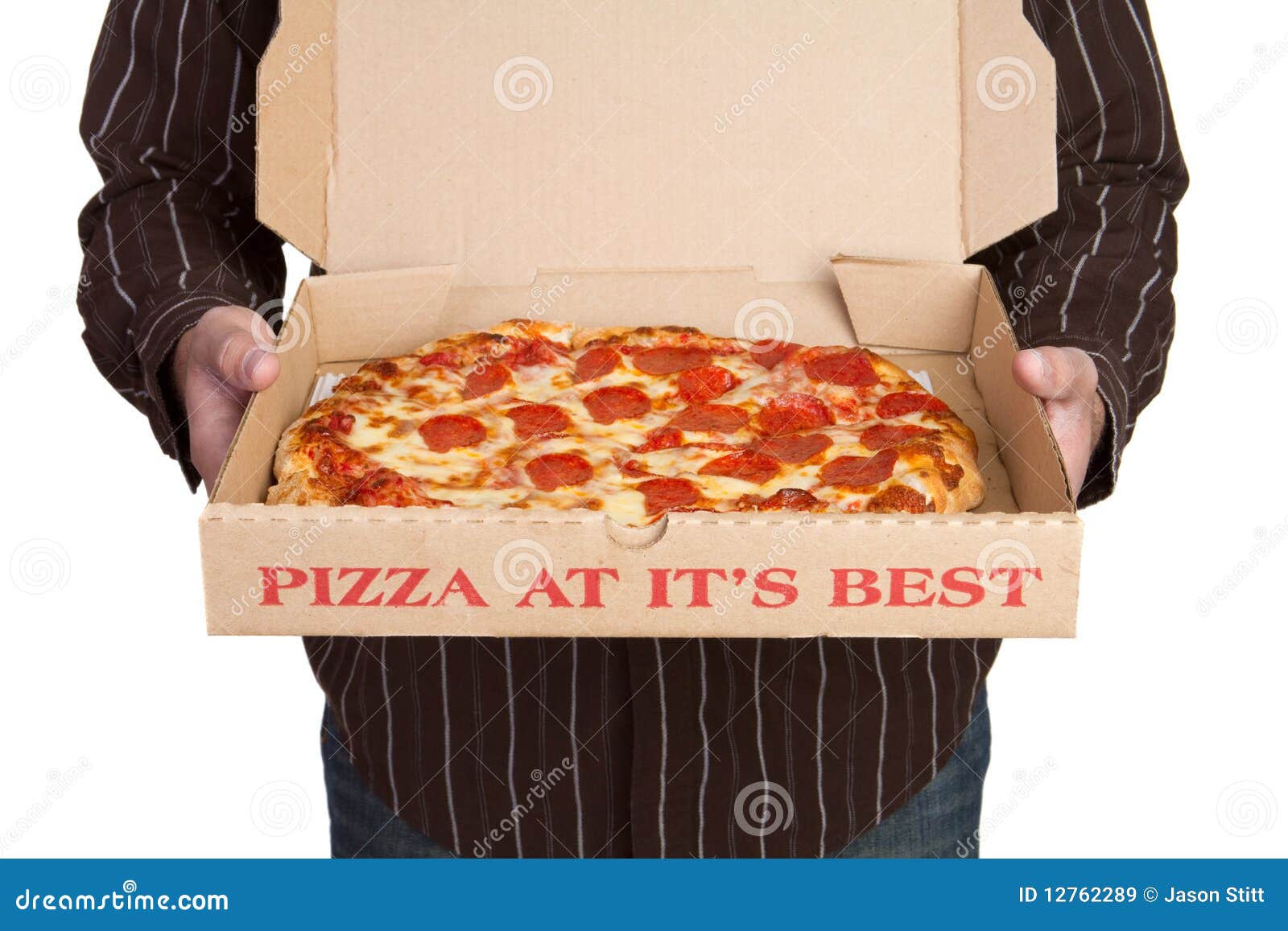 Pizza Delivery stock image. Image of delivery, cheesy 12762289