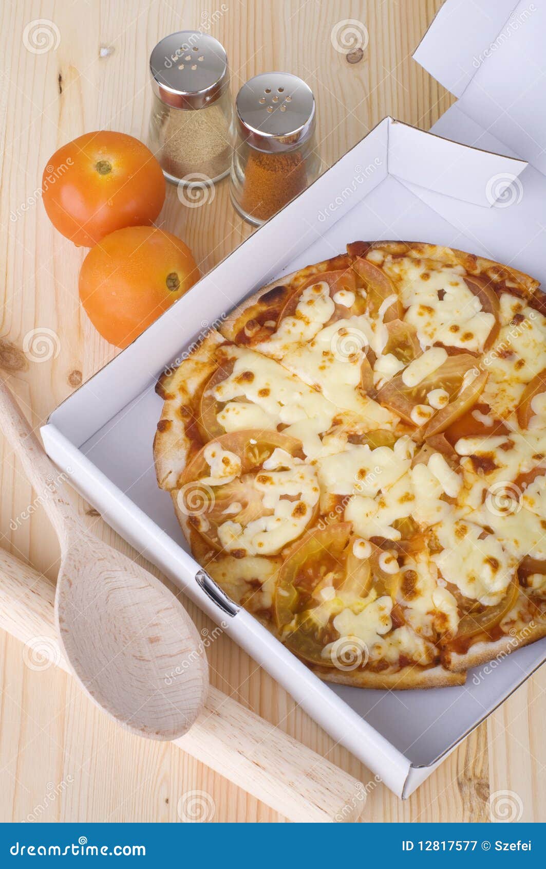 Pizza delivery stock image. Image of eating, fast, gourmet - 12817577