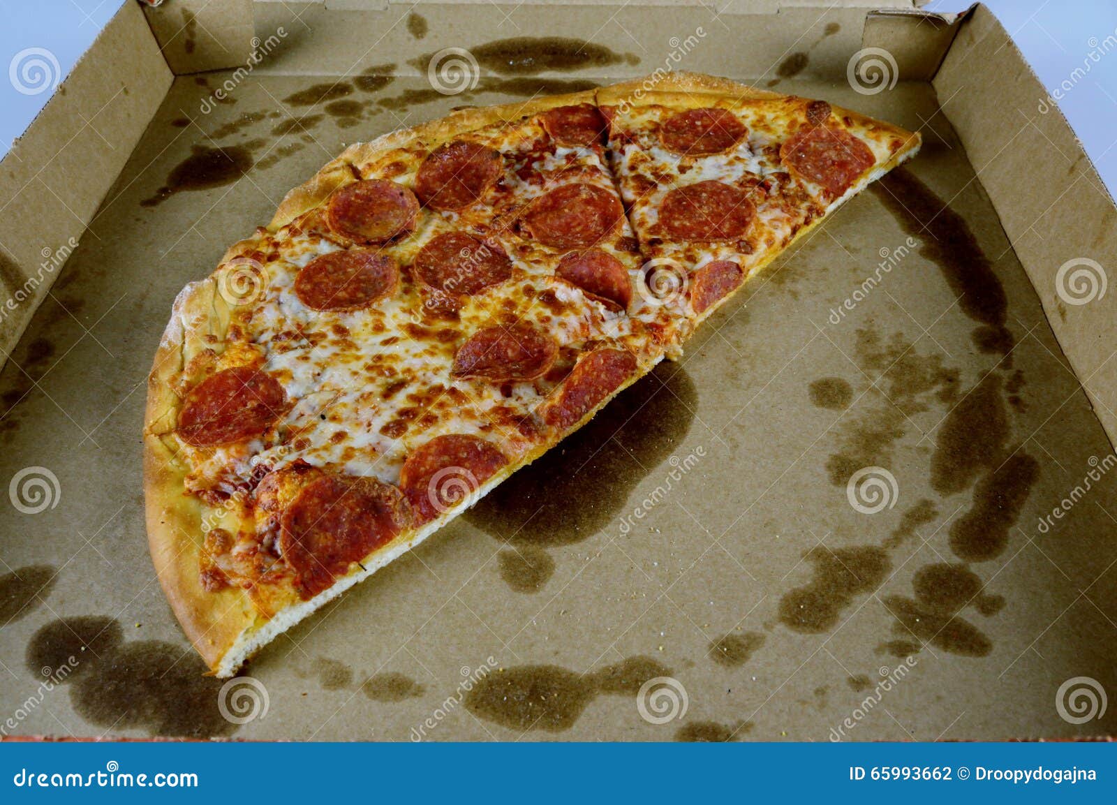 Pizza in a delivery box stock photo. Image of fastfood 65993662