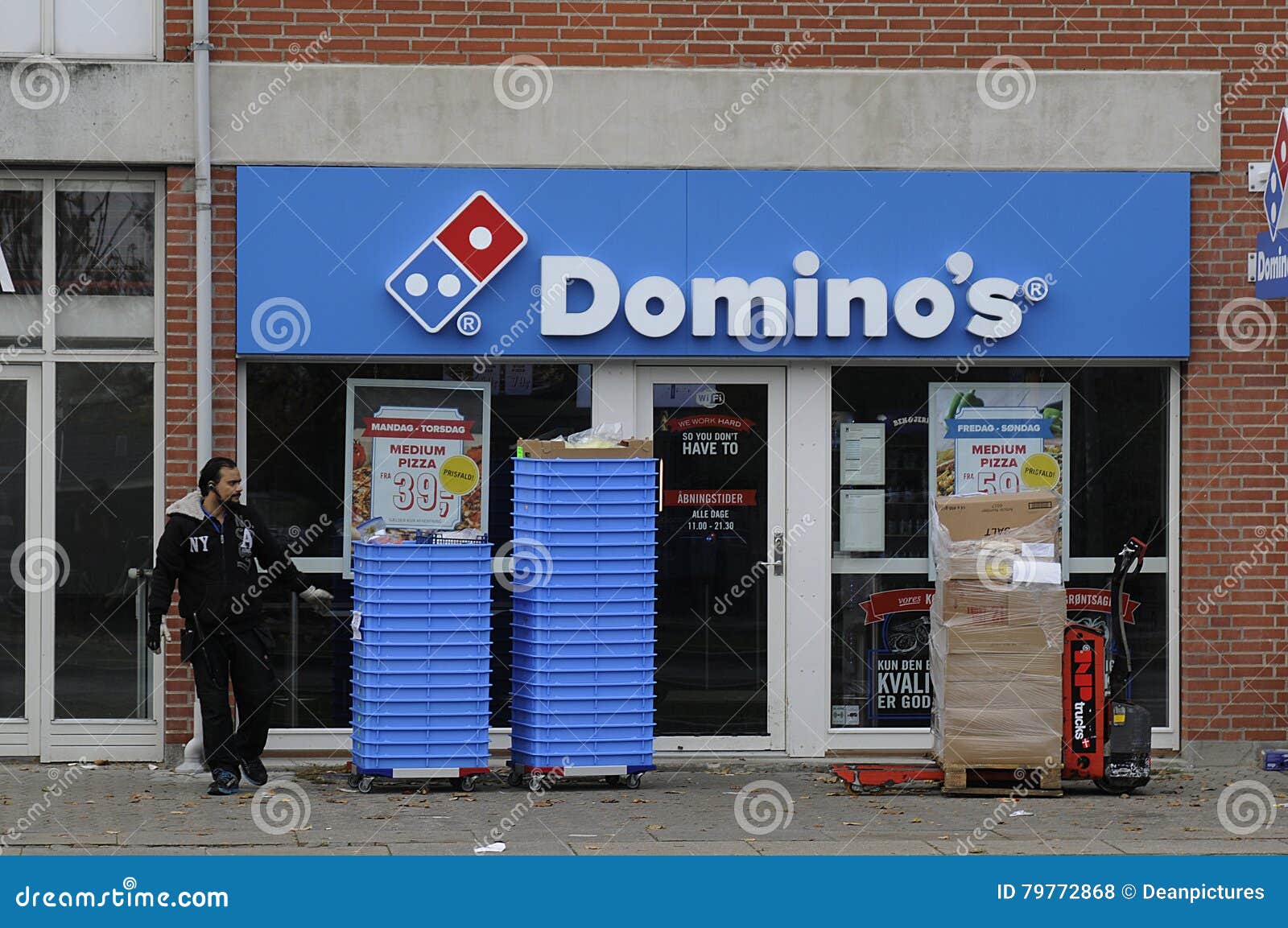 Pizza Domino S And Delivery Lorry Editorial Stock Photo Image Of Kastrup Economy