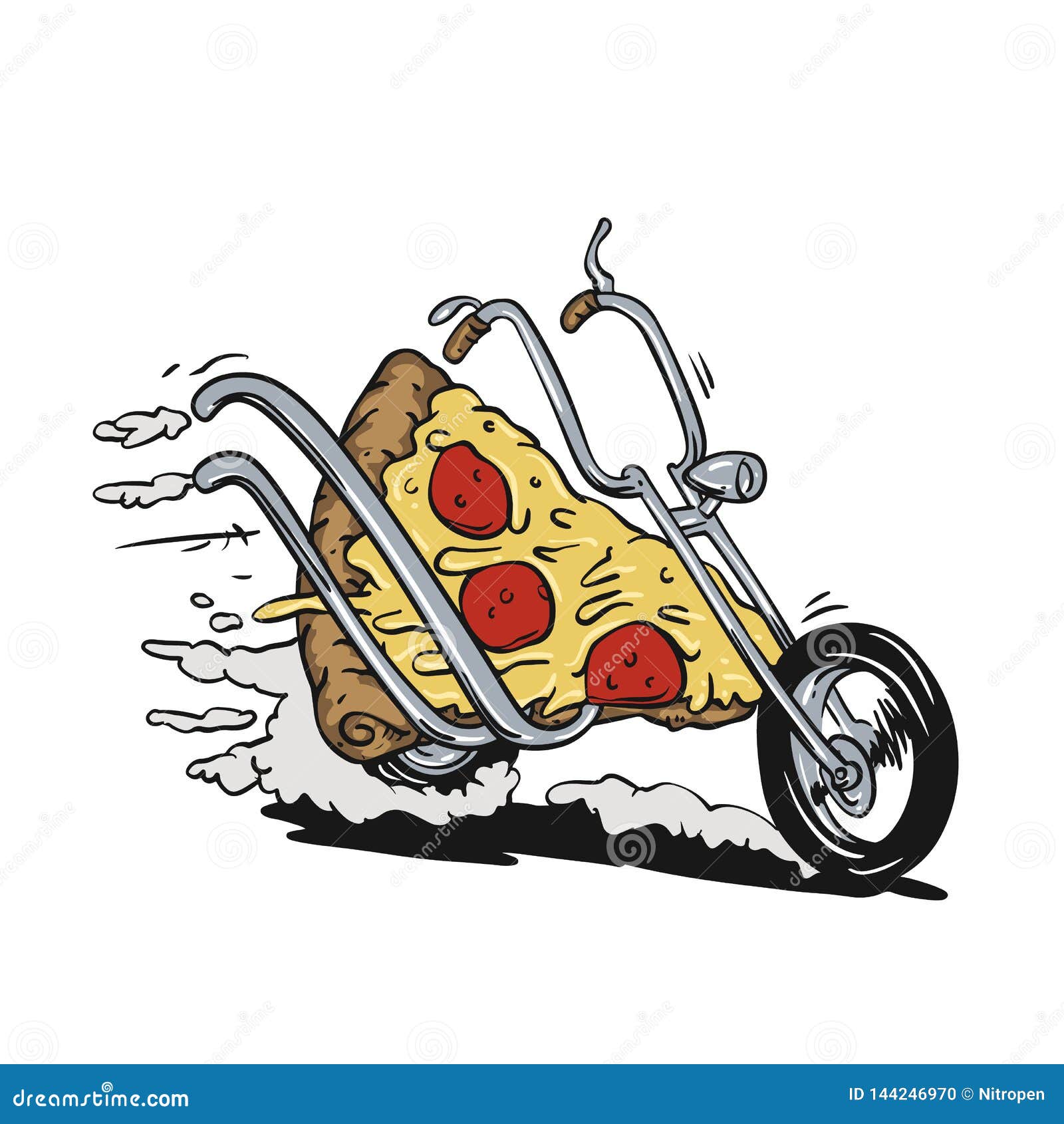 Pizza Drole De Moto Illustration De Vecteur Illustration Du Cartoon Pizza Drole De Moto Illustration De Vecteur Illustration Du Cartoon