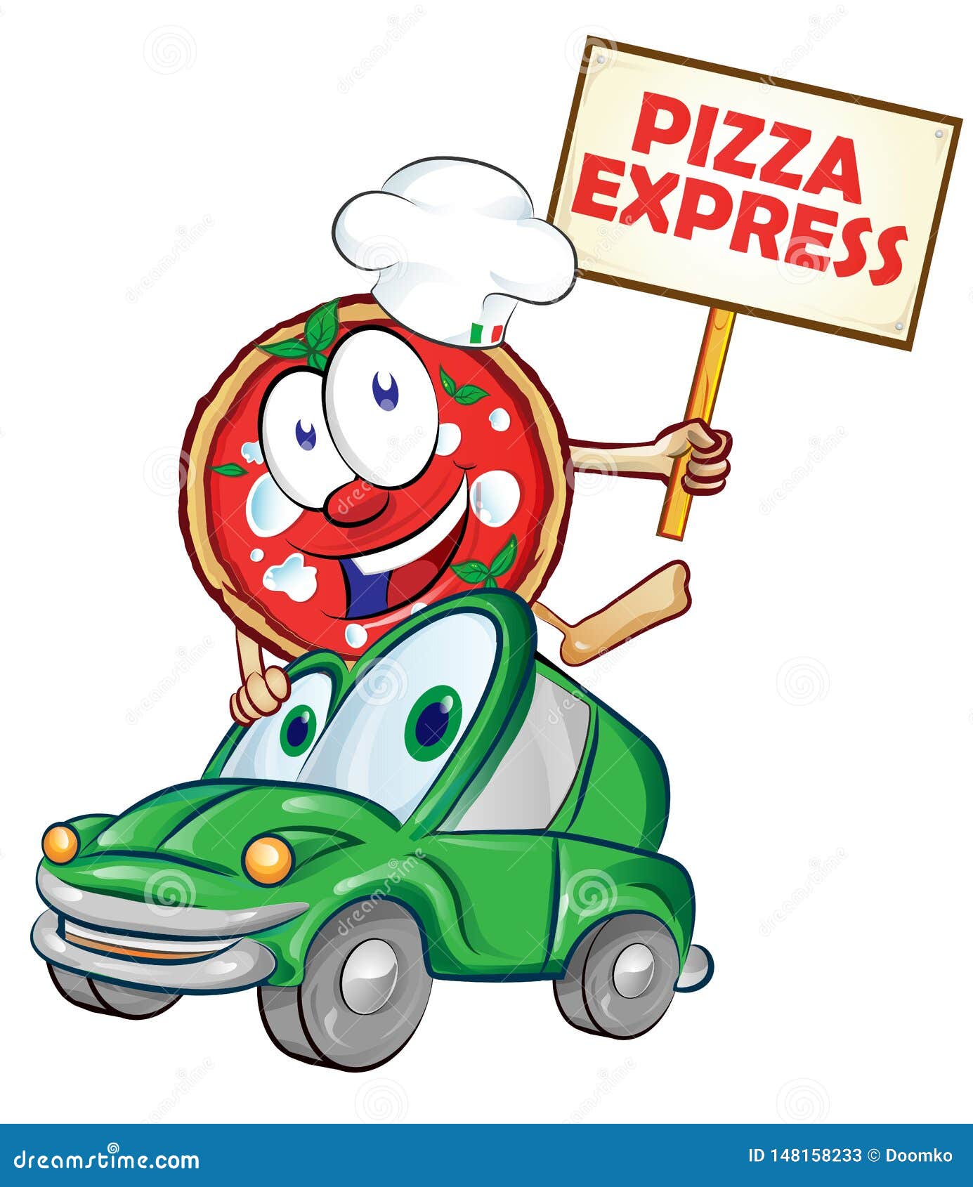 Man Paying Pizza Delivery Guy Cartoon Vector 70450243