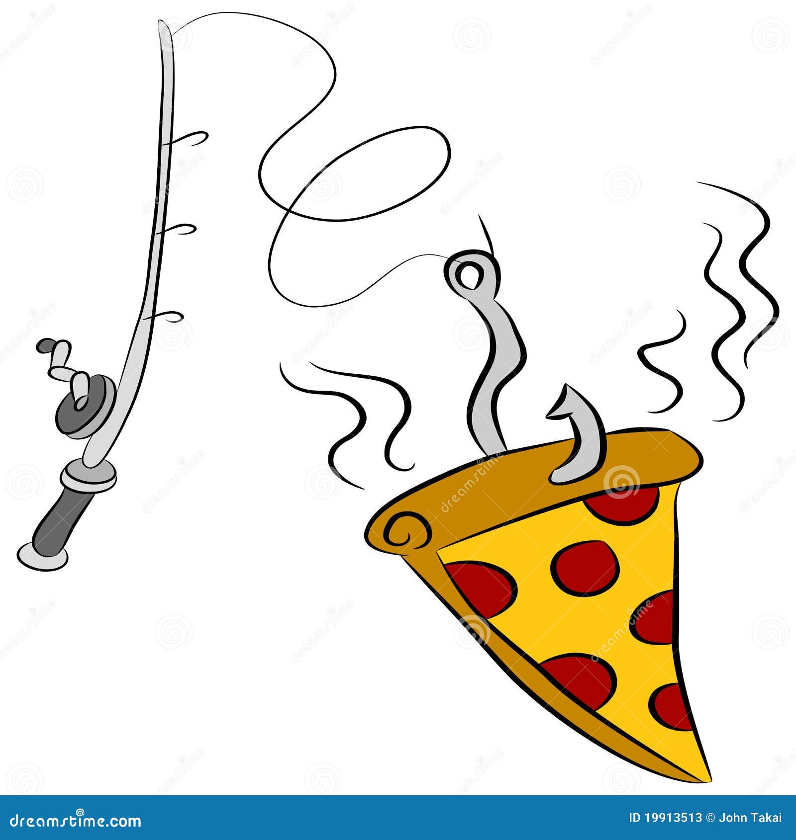 Pizza Fishing Lure Stock Photos Image 19913513