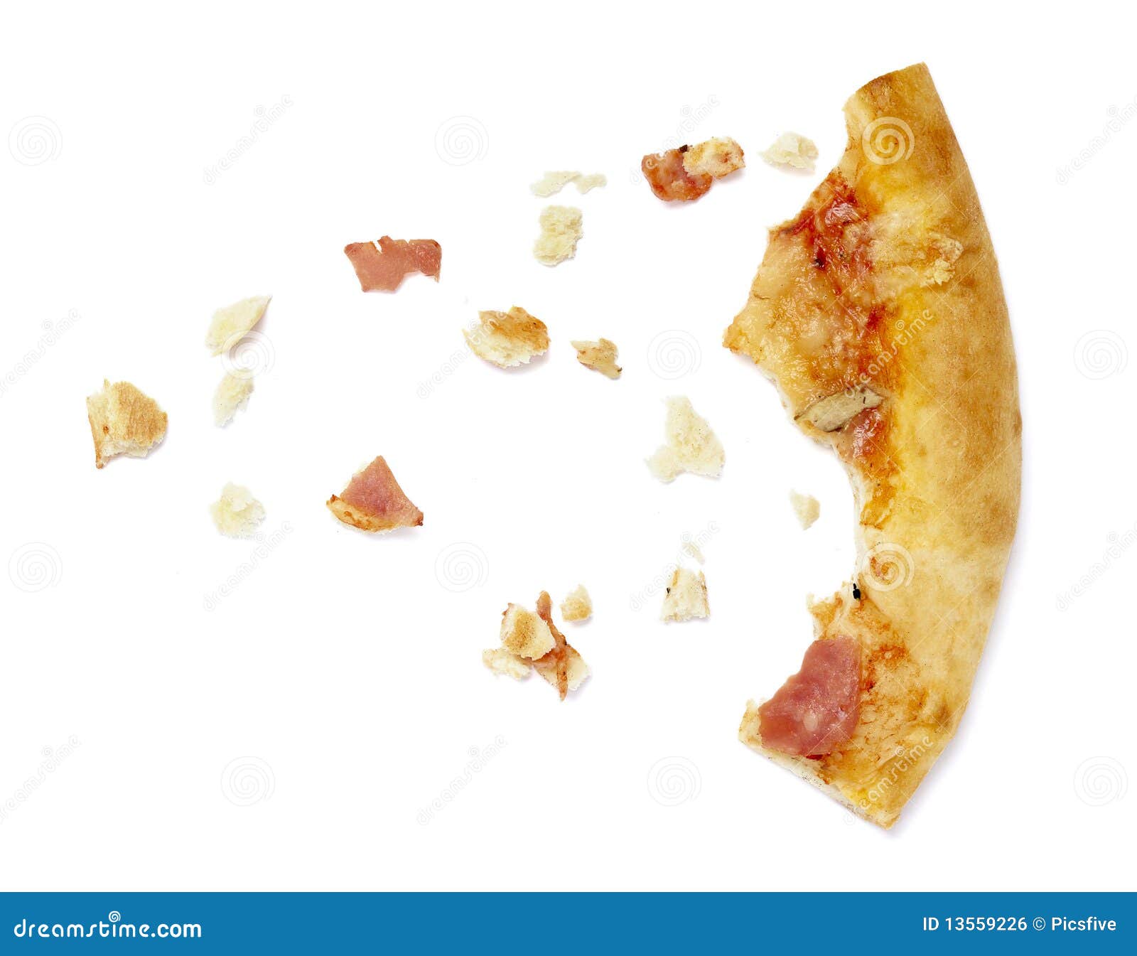 pizza food meal eaten crumbs