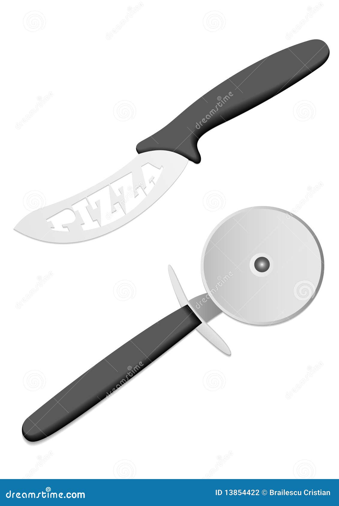Pizza knife stock vector. Illustration of restaurant 13854422