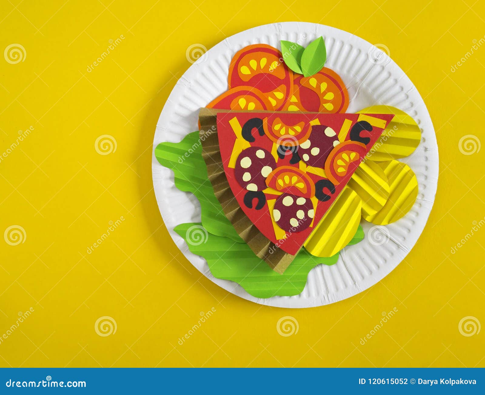 Download Pizza Made From Paper. Two Pieces Of Pizza. Ingredients For Cooking. Stock Photo - Image of cute ...