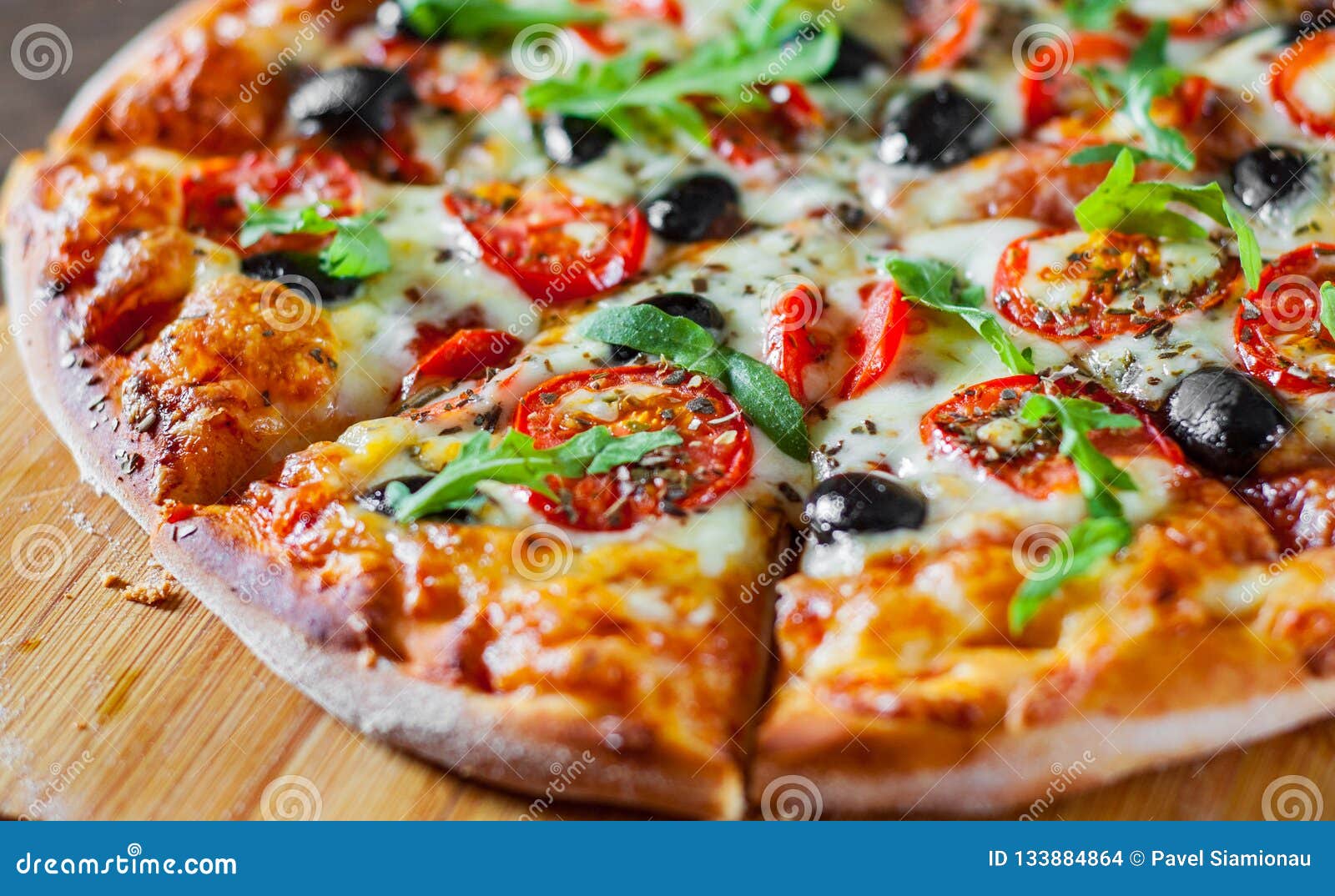 Pizza Margherita Ou Margarita Avec Du Fromage De Mozzarella