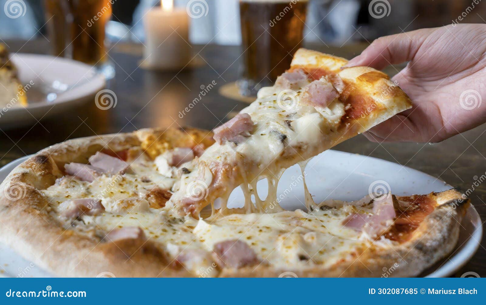 Pizza with Mozzarella Cheese Stock Illustration - Illustration of ...