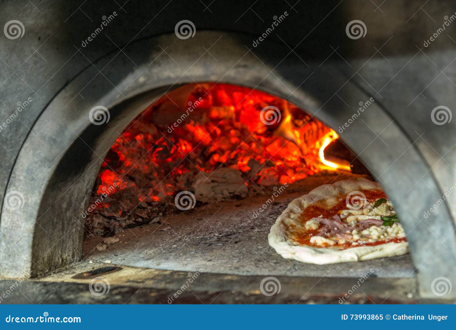 Pizza oven in Naples stock image. Image of naples, italy 73993865