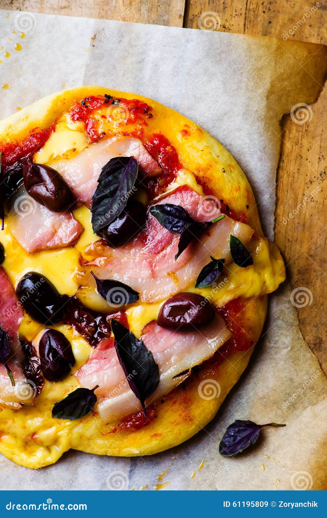 pizza with panchetta