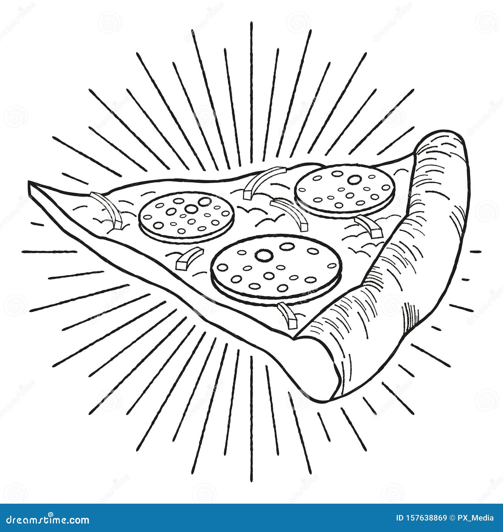 Pizza Pepperoni, Cebolla - Ilustración/dibujo En Blanco Y Negro Stock de ilustración - Ilustración de retro, estrella: 157638869 Pizza Pepperoni, Cebolla - Ilustración/dibujo En Blanco Y Negro Stock de ilustración - Ilustración de retro, estrella: 157638869
