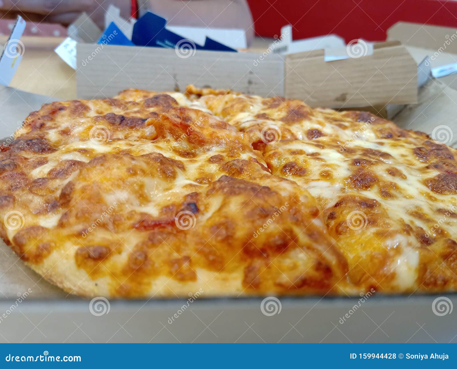 Margherita Pizza stock photo. Image of delicious, dominos 159944428