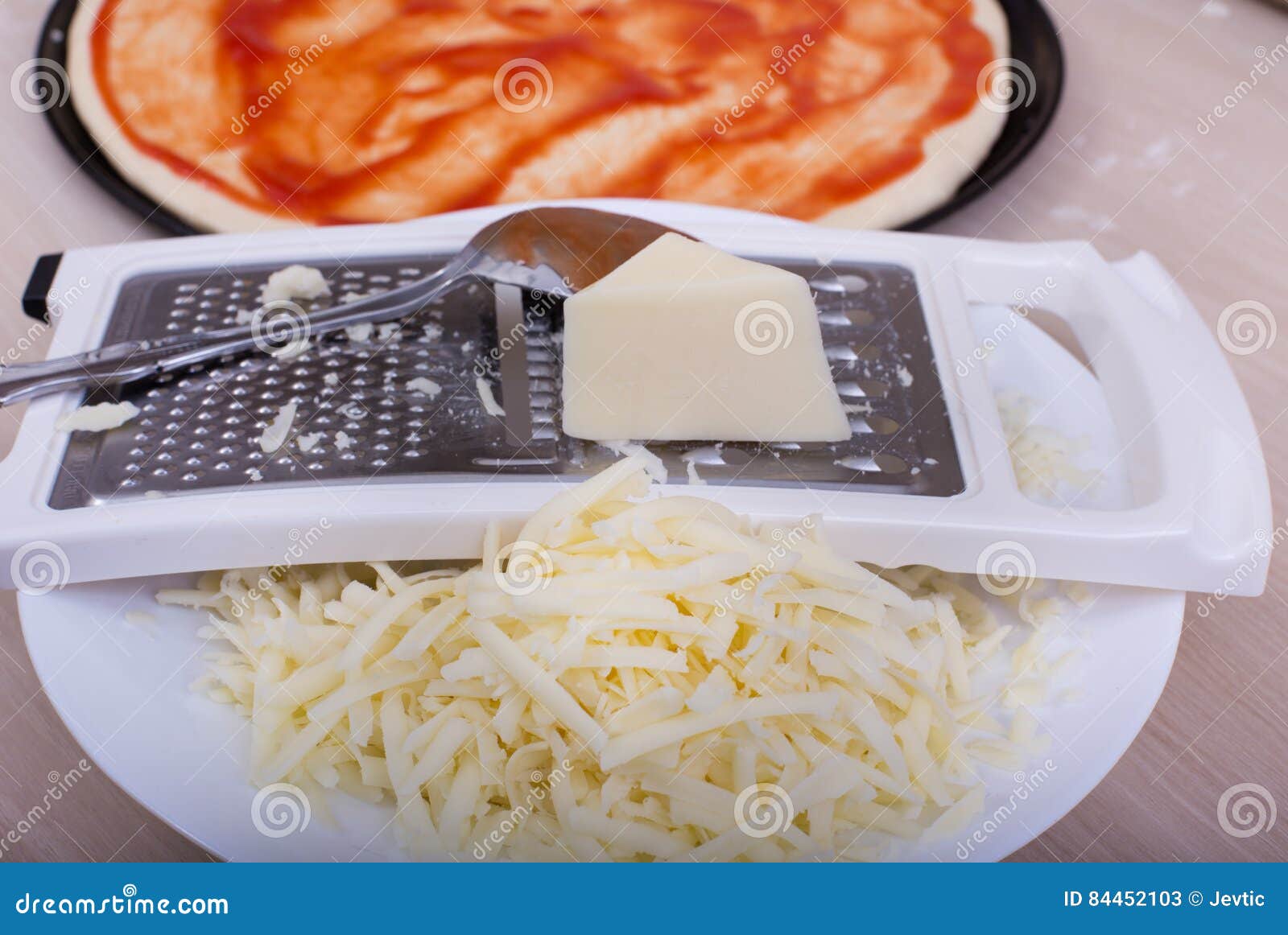 Pizza Preparation Ingredients Stock Image Image of kitchen, color