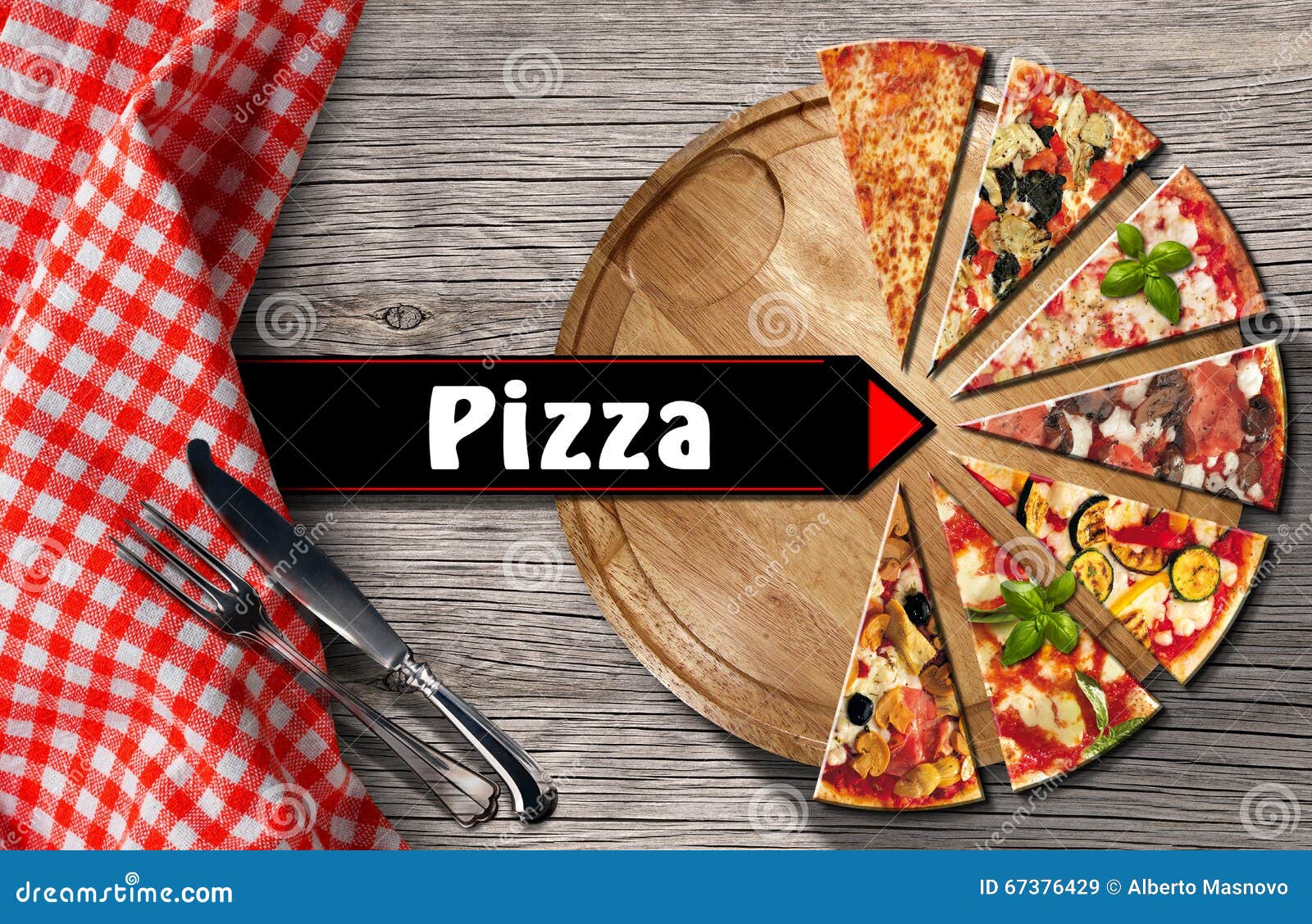 Pizza - Rustic Menu Design stock illustration ...