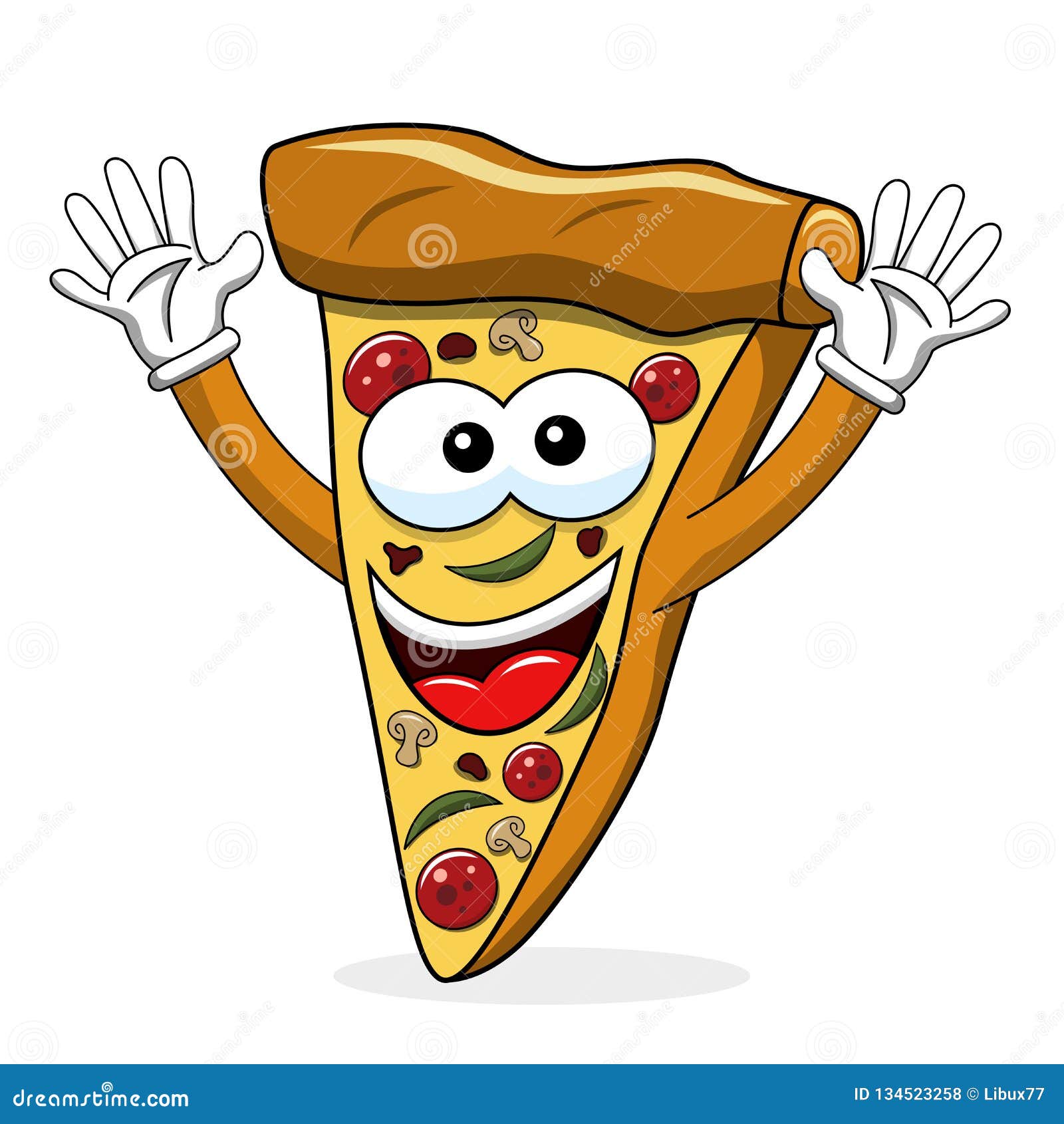 Pizza Slice Cartoon Funny Waving Isolated Stock Vector - Illustration of happy, face: 134523258 Pizza Slice Cartoon Funny Waving Isolated Stock Vector - Illustration of happy, face: 134523258
