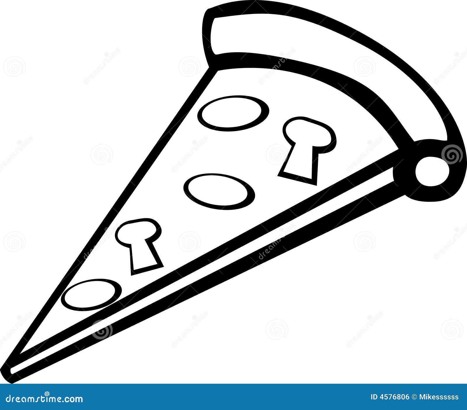 Premium Vector  Pizza with slice cut out vector doodle outline