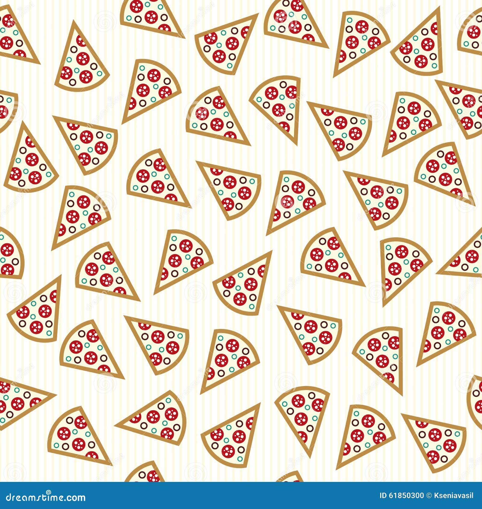 The Pizza Slices Seamless Pattern Illustration Megapixl