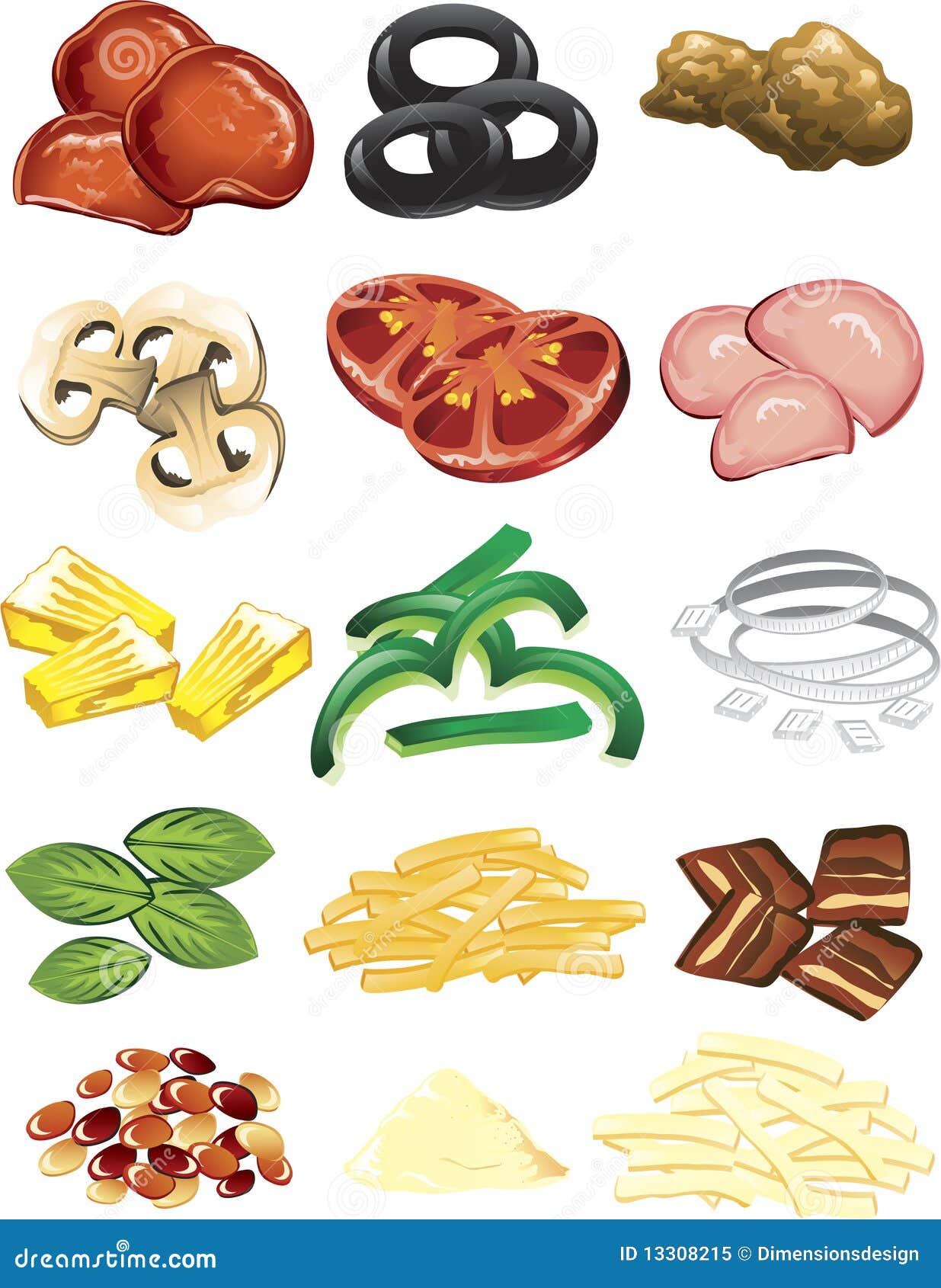 image pizza clipart toppings