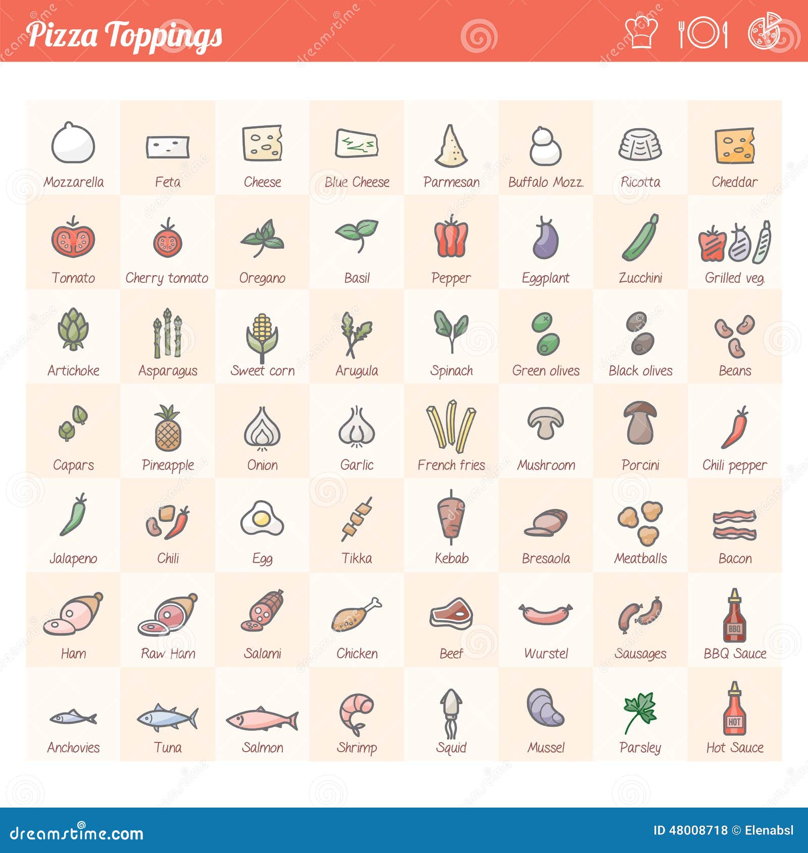 image pizza clipart toppings