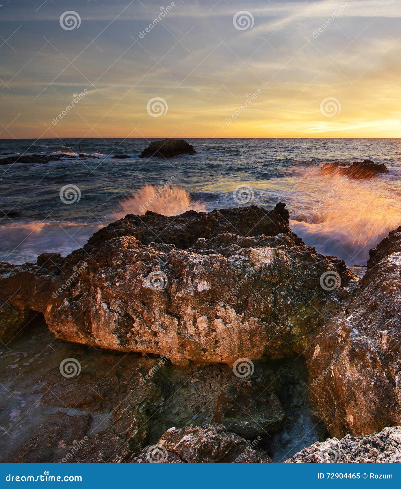 Piękny Seascape Compositon natura