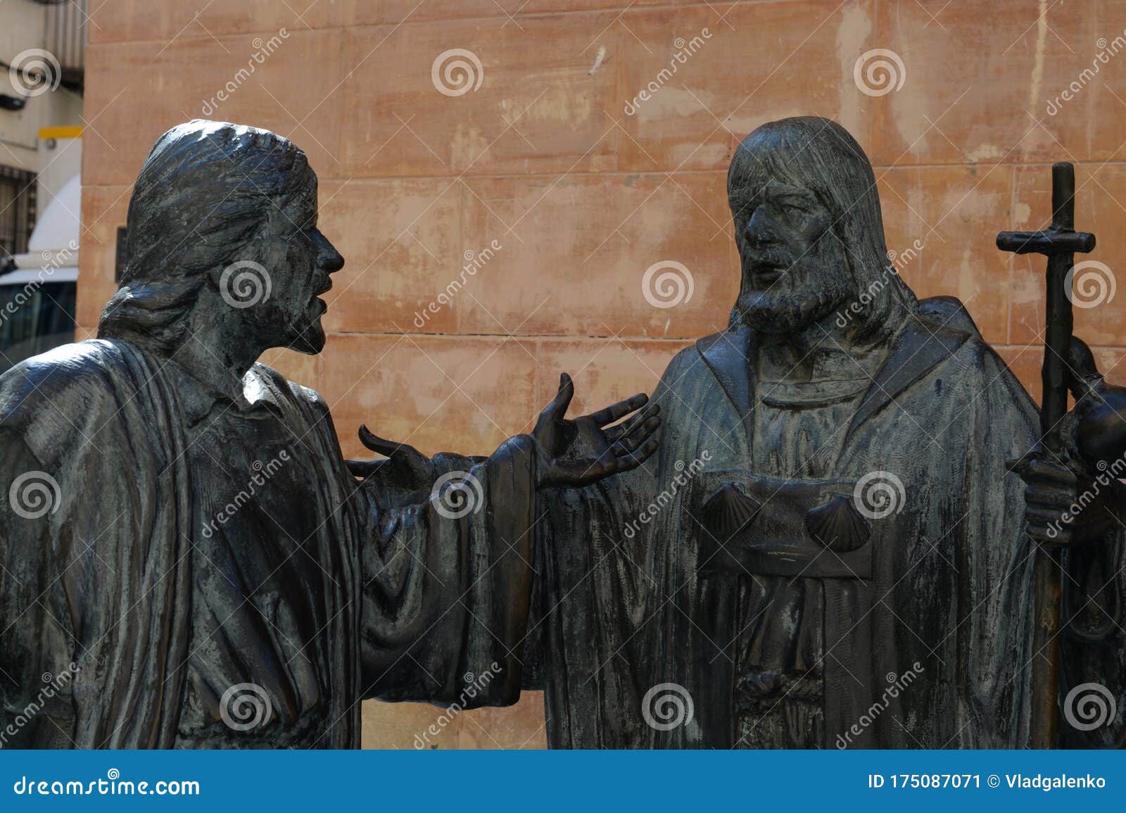 Placa De Santa Maria Around Basilica Santa Maria, Bronze Sculpture by ...