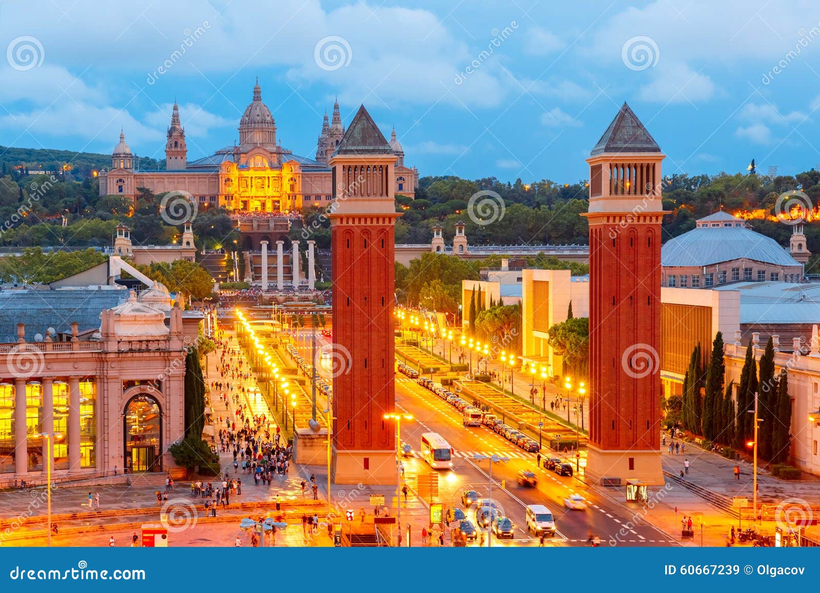 placa espanya in barcelona, catalonia, spain