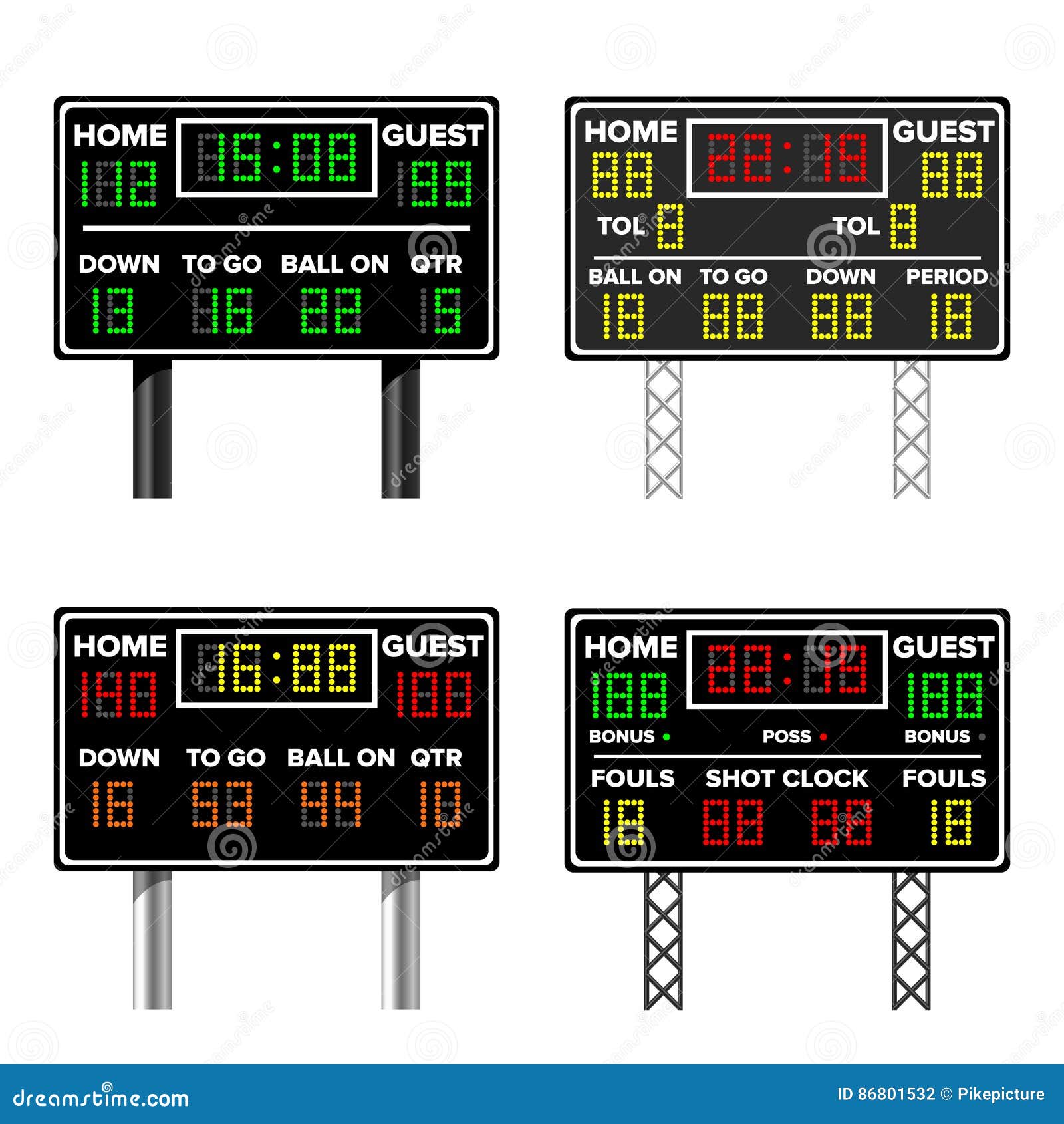 Placar Do Basquetebol Tempo, Convidado, Casa Temporizador Sem Fio  Eletrônico Do Placar Ilustração Do Vetor Ilustração do Vetor - Ilustração  de campo, campeonato: 86801532