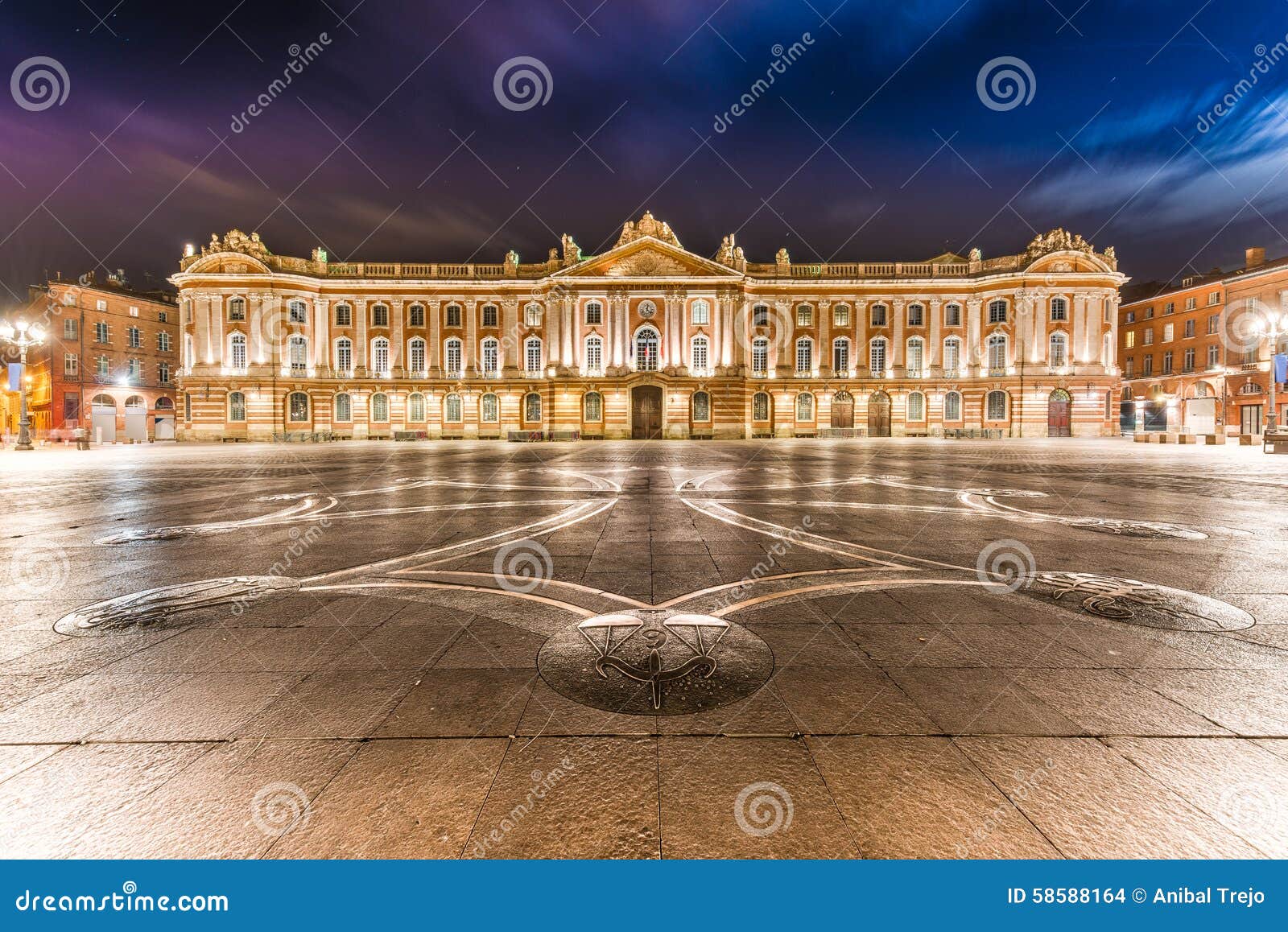 Place Du Capitole In Toulouse, France. Stock Photo | CartoonDealer.com ...