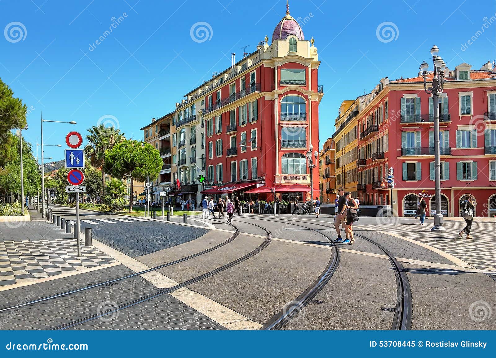 Place Massena. Nice, France. Editorial Image - Image: 53708445