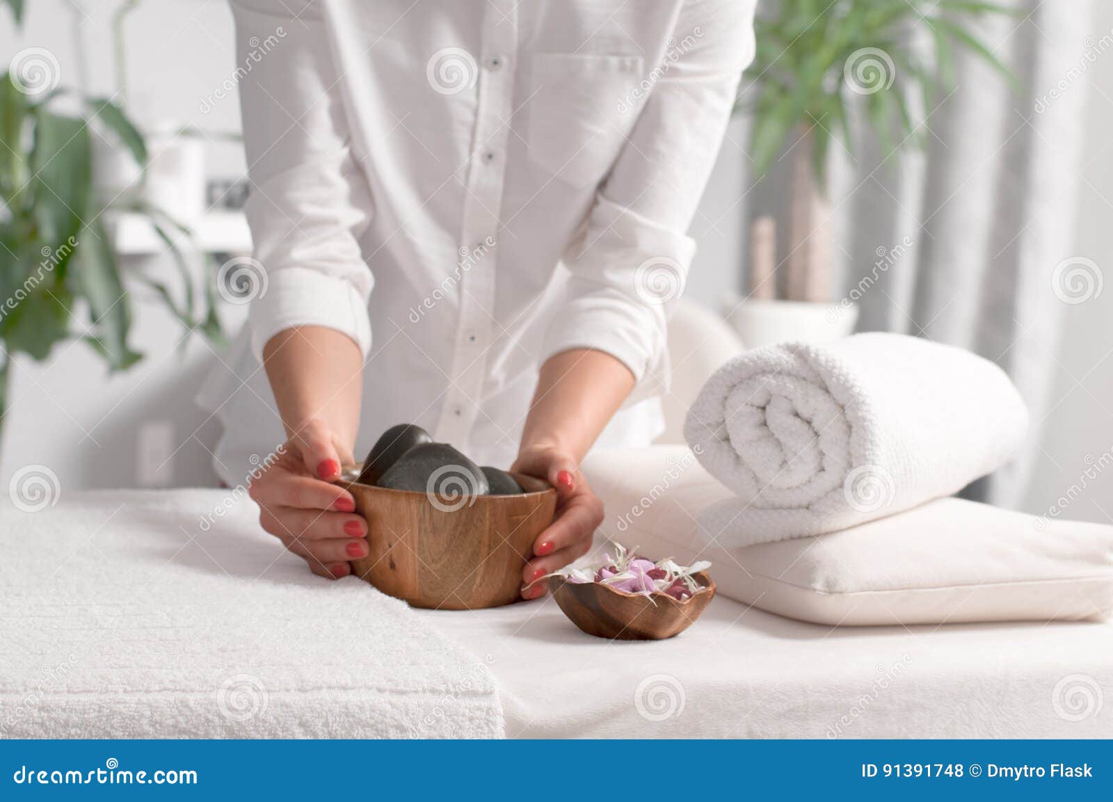 Place for Relaxation in Wellness Spa Center Stock Photo Image of