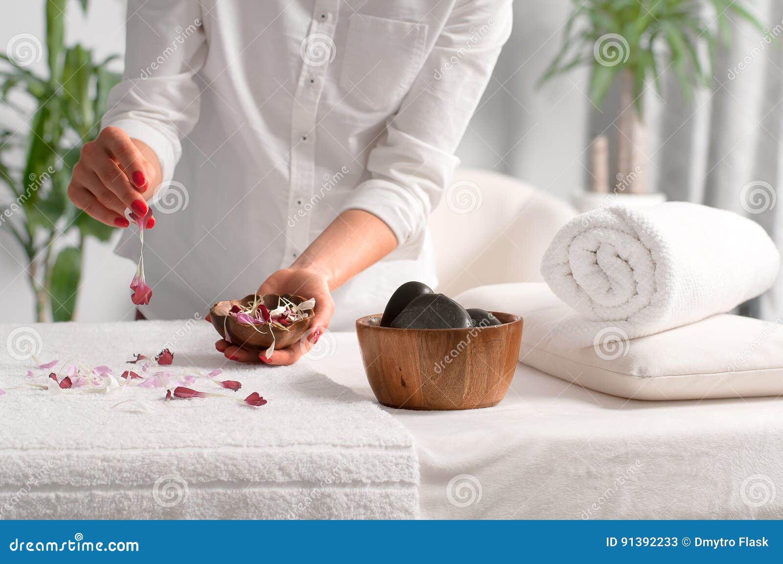 Place for Relaxation in Wellness Spa Center Stock Image Image of