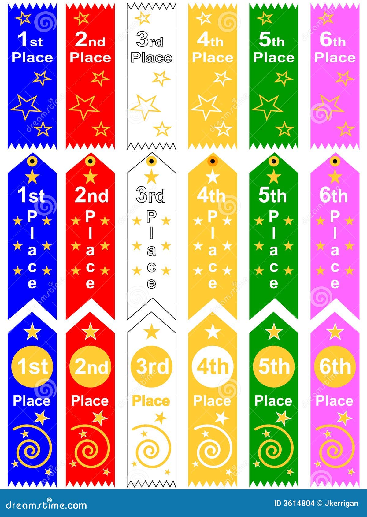 place ribbons