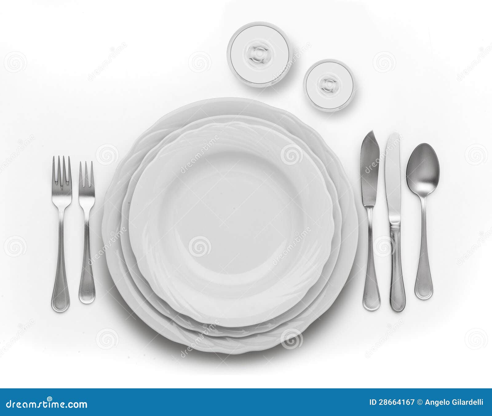 Place setting stock image. Image of plate, spoon, place 28664167