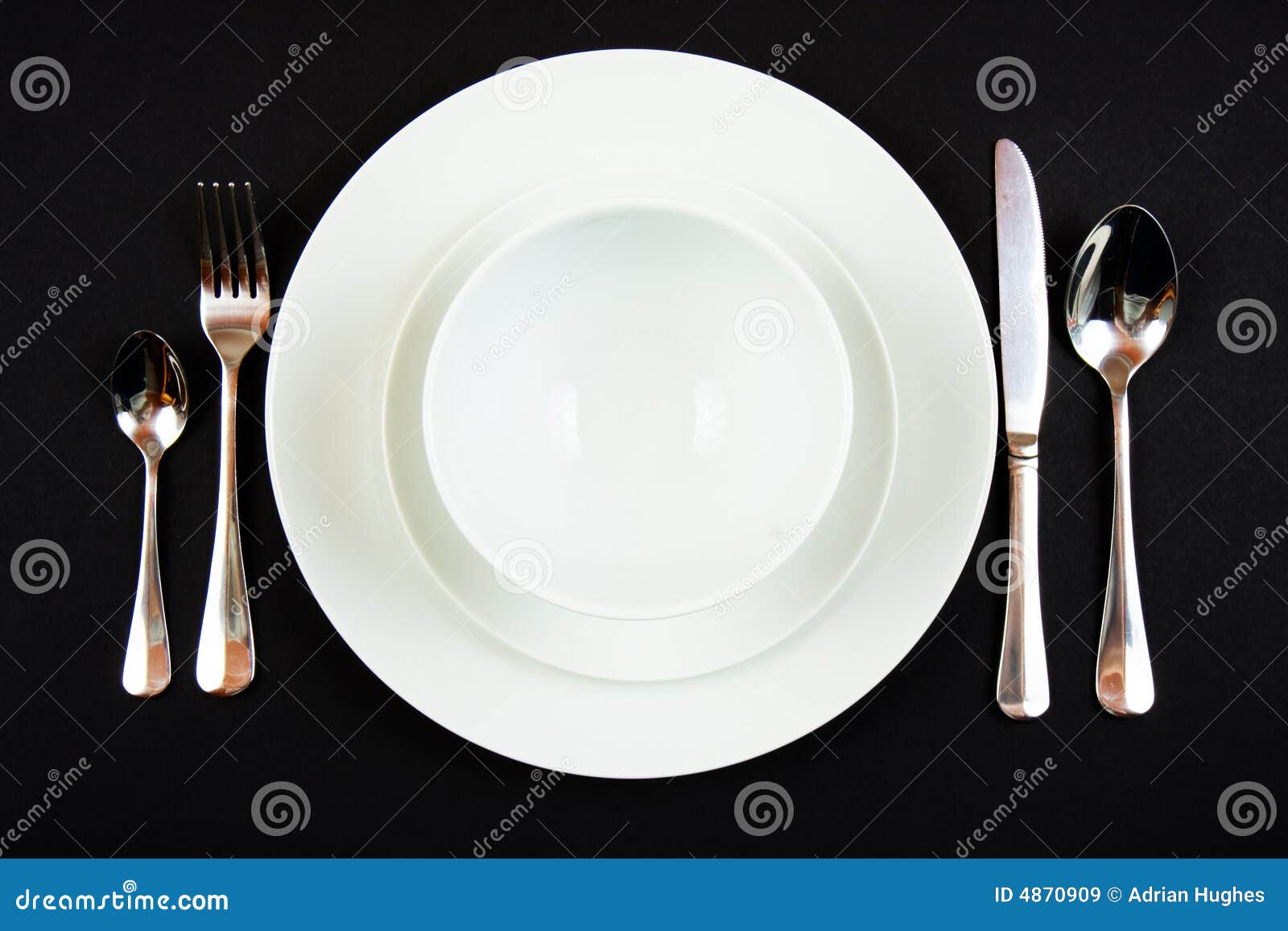 Place setting for dinner stock image. Image of dinner - 4870909