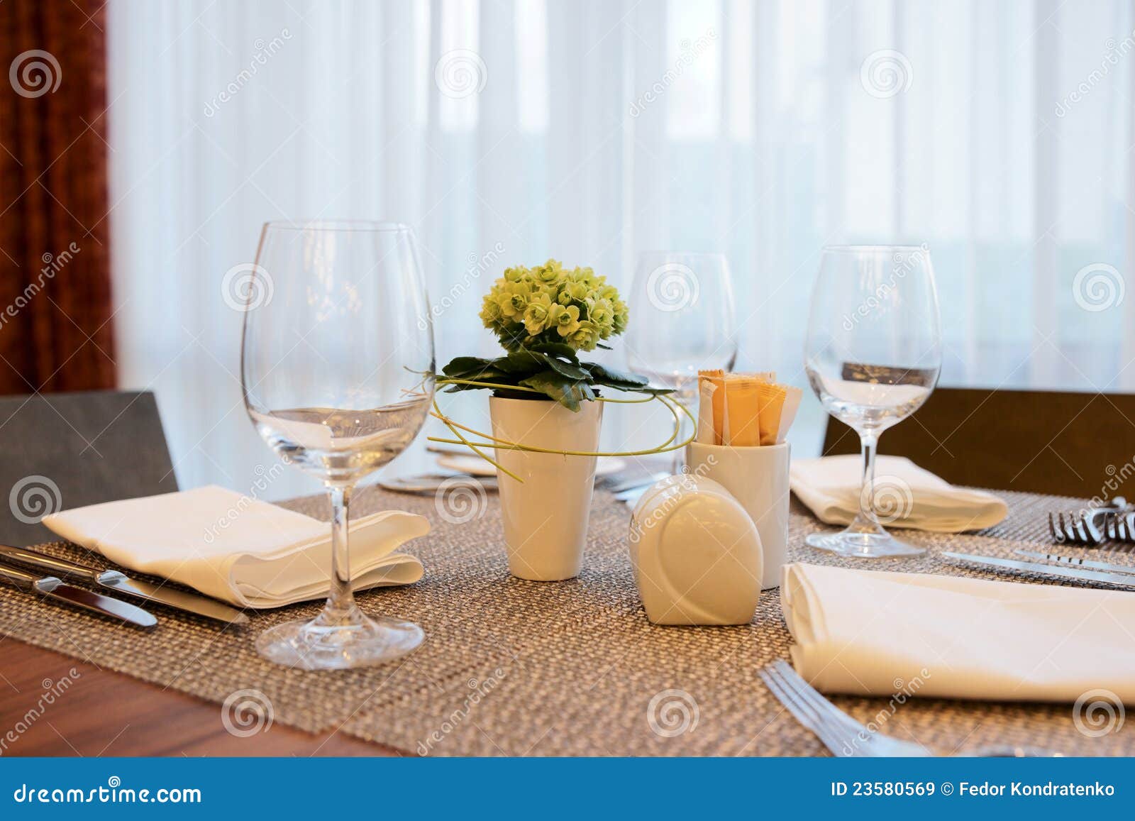 Place Setting in an Expensive Restaurant Stock Image Image of haute