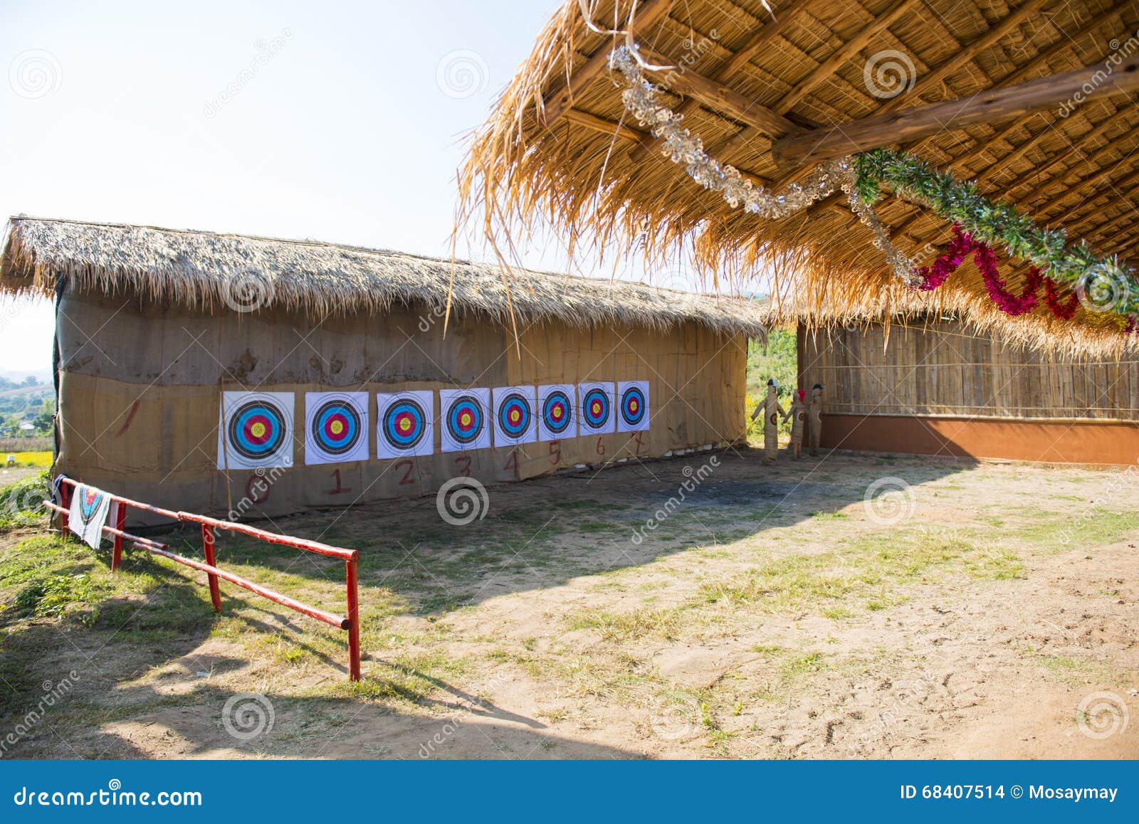 A Place for Traditional Archery Practice Stock Photo Image of